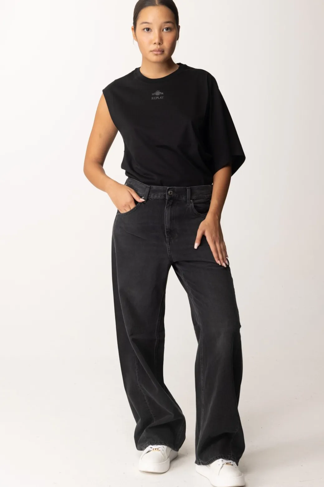 Donna Replay T-shirt Monospalla