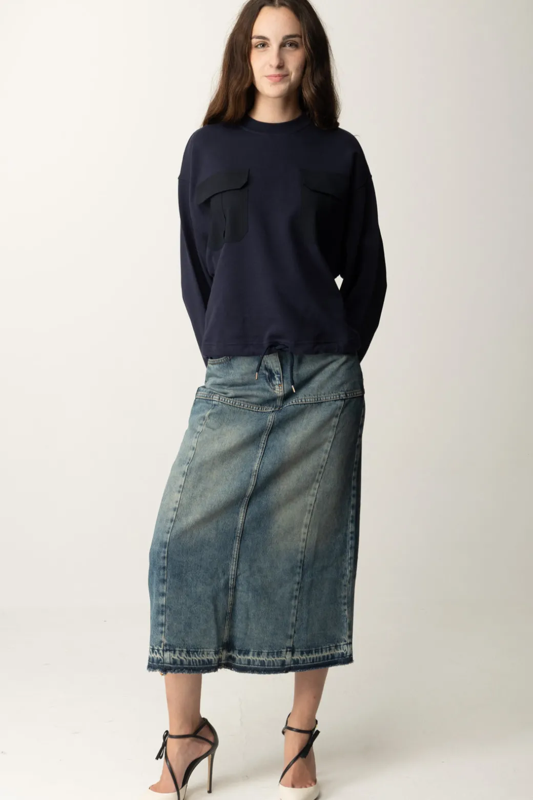 Donna Semicouture Felpa Anouk con Taschini