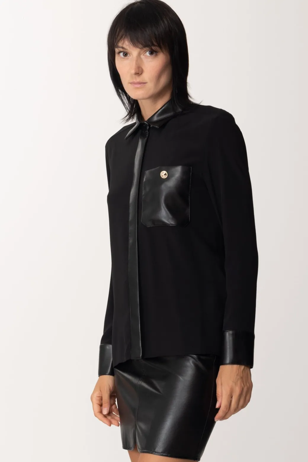 Donna Simona Corsellini Camicia con Dettagli Spalmati