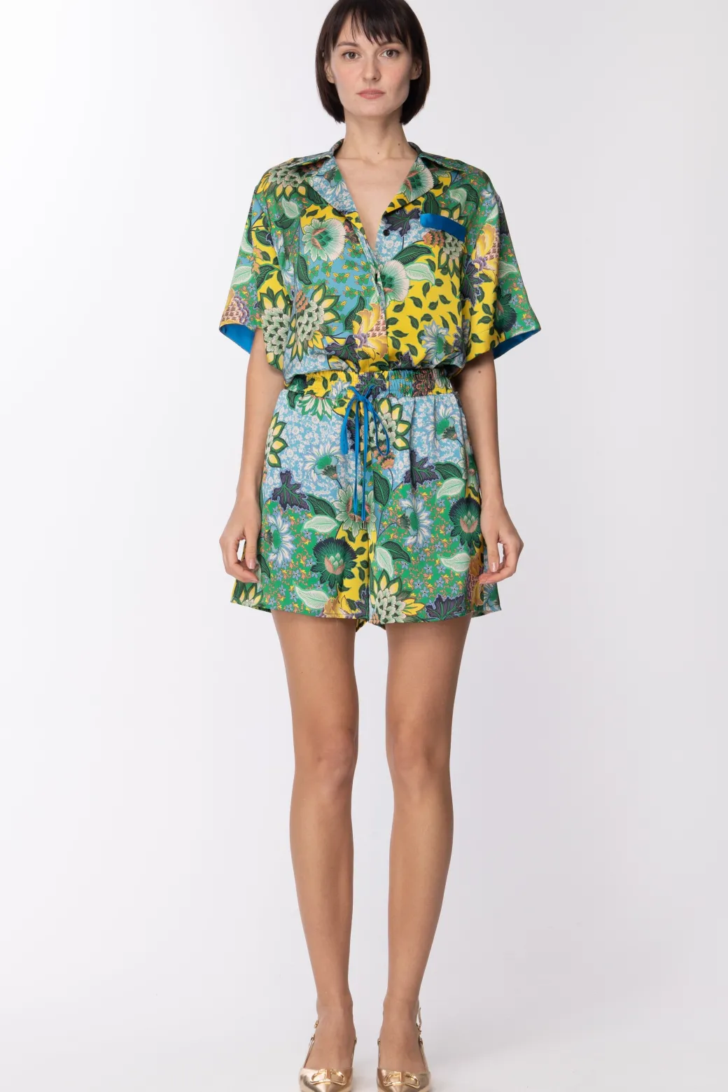 Donna Simona Corsellini Camicia con Stampa Floreale
