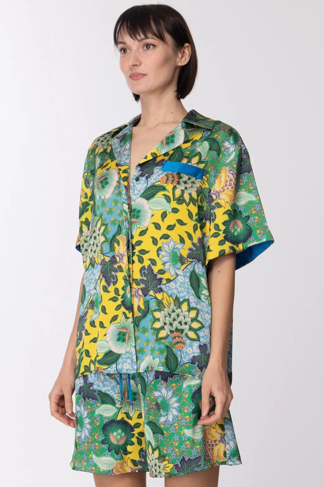 Donna Simona Corsellini Camicia con Stampa Floreale
