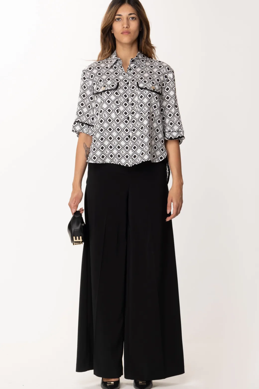 Donna Simona Corsellini Camicia con Stampa Rombi