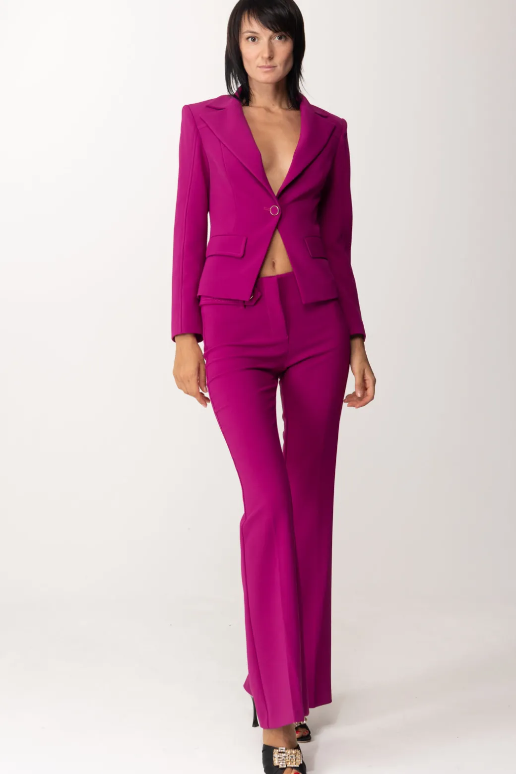 Donna Simona Corsellini Pantaloni con Accessorio In Vita