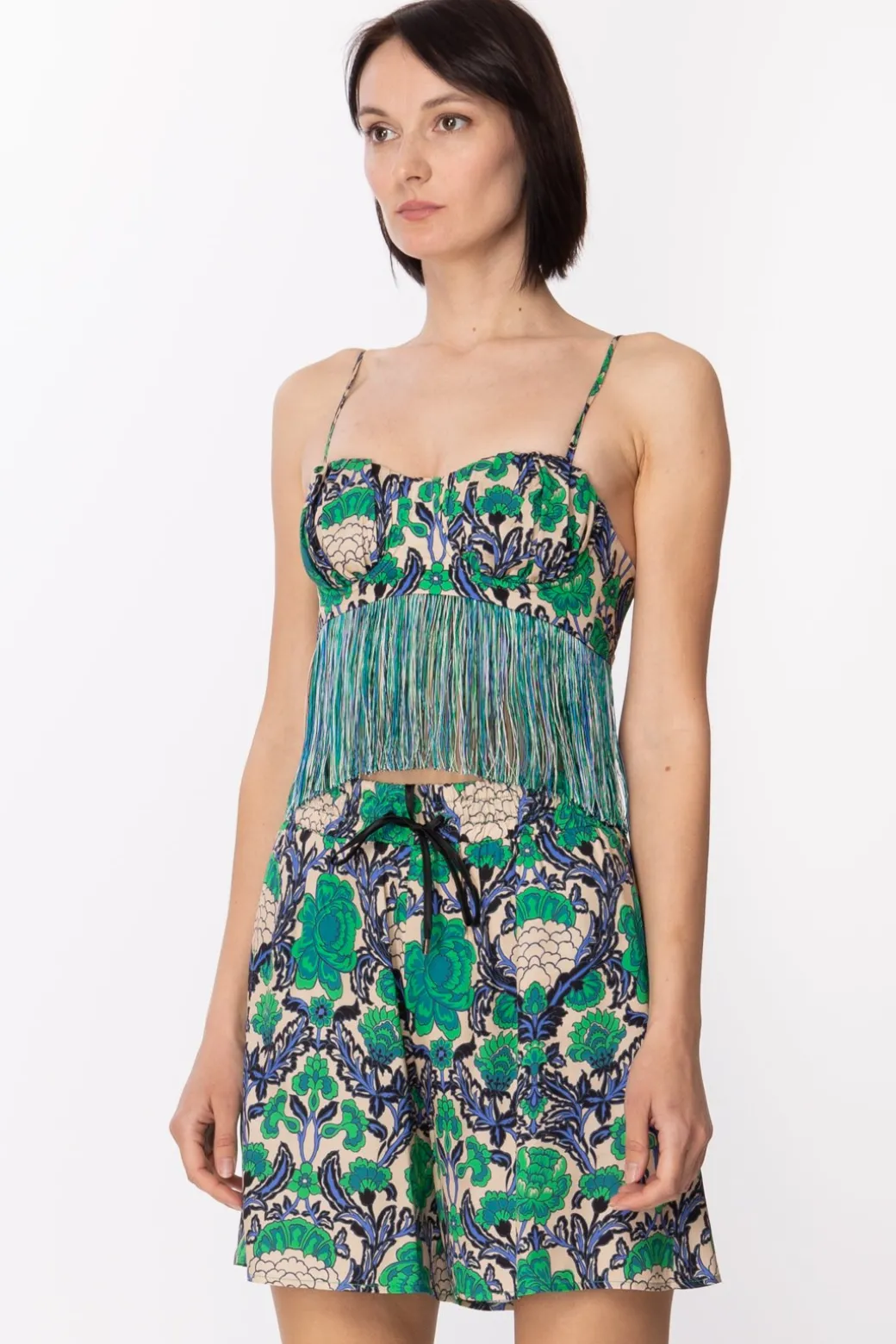 Donna Simona Corsellini Top Bustier con Frange