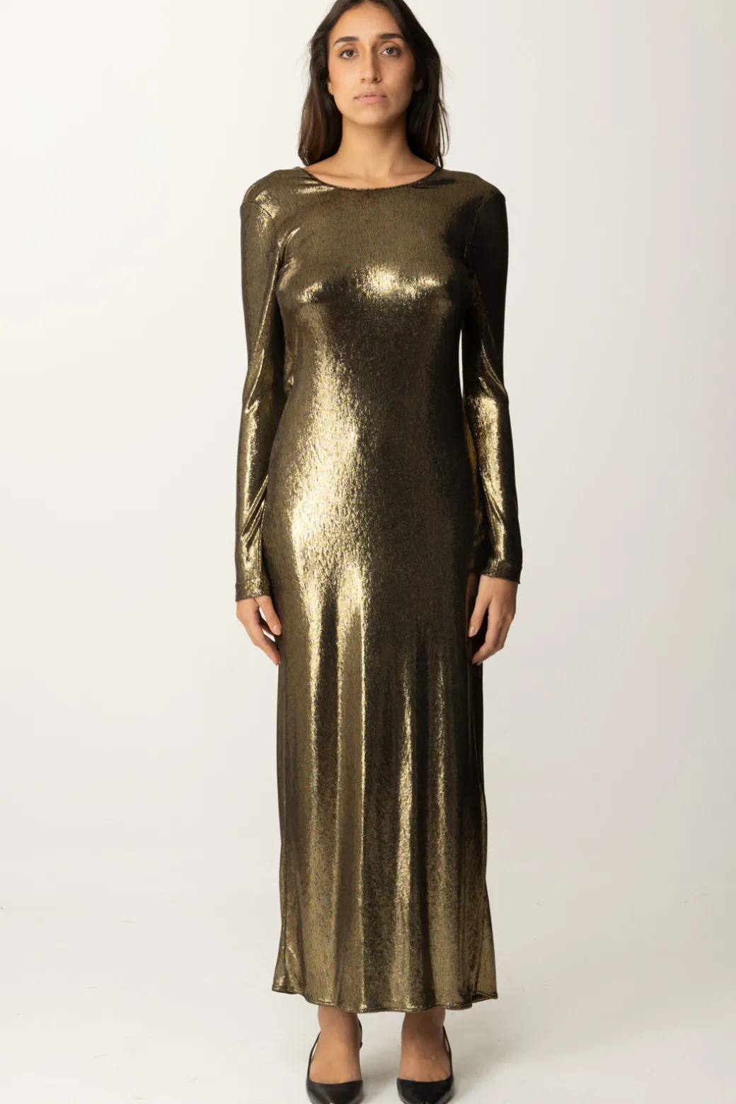 Donna Twin-set Abito Metalizzato