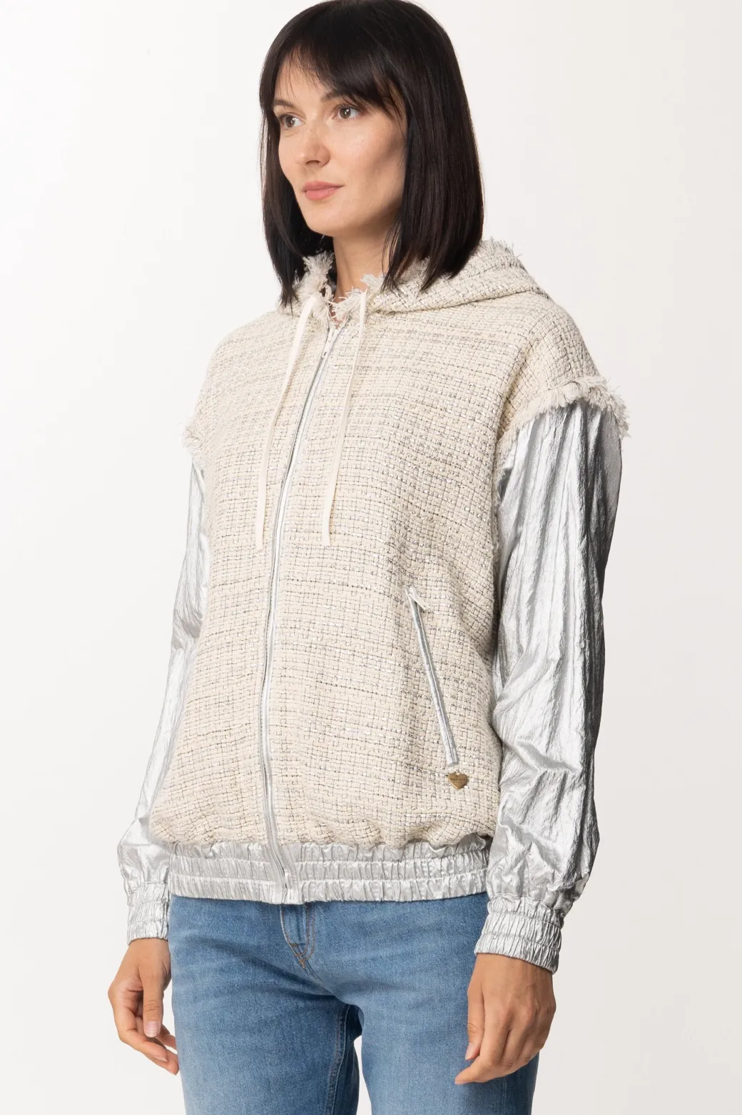 Donna Twin-set Bomber Laminato