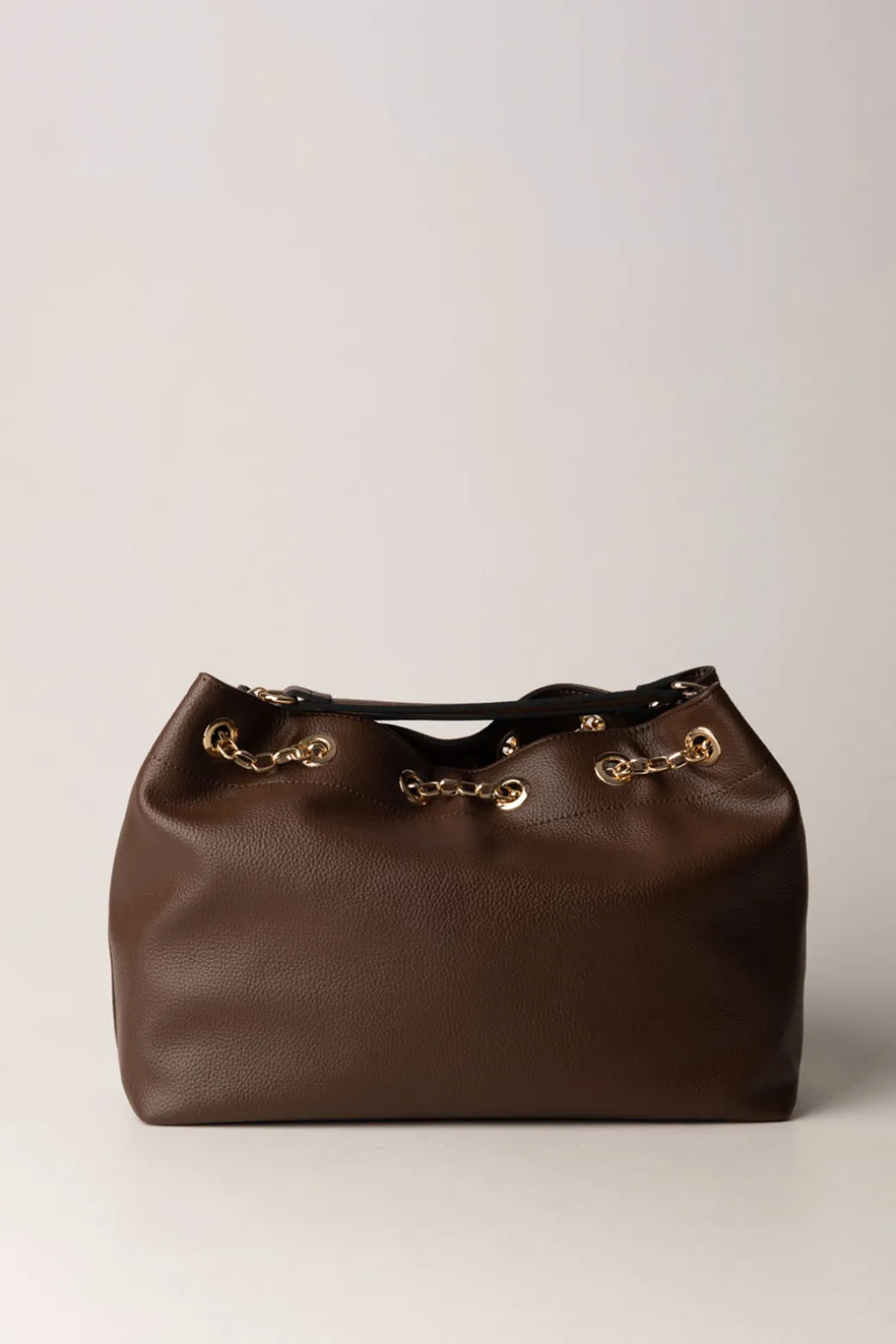 Donna Twin-set Borsa a Secchiello Morbida con Logo