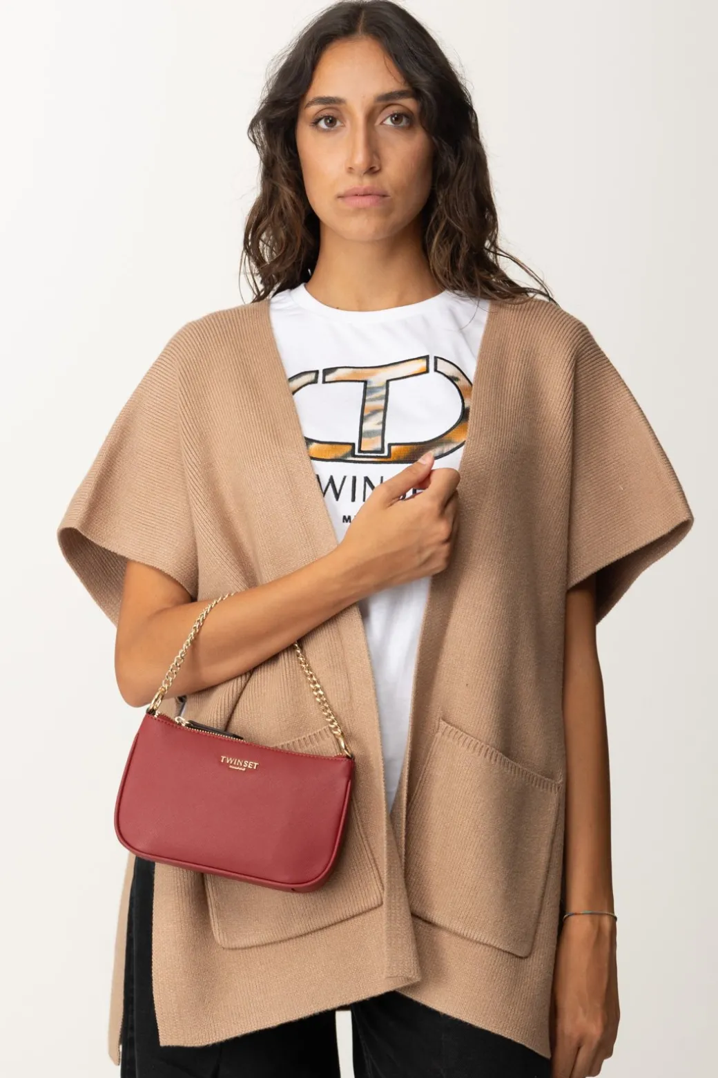 Donna Twin-set Borsa a Spalla con Catena