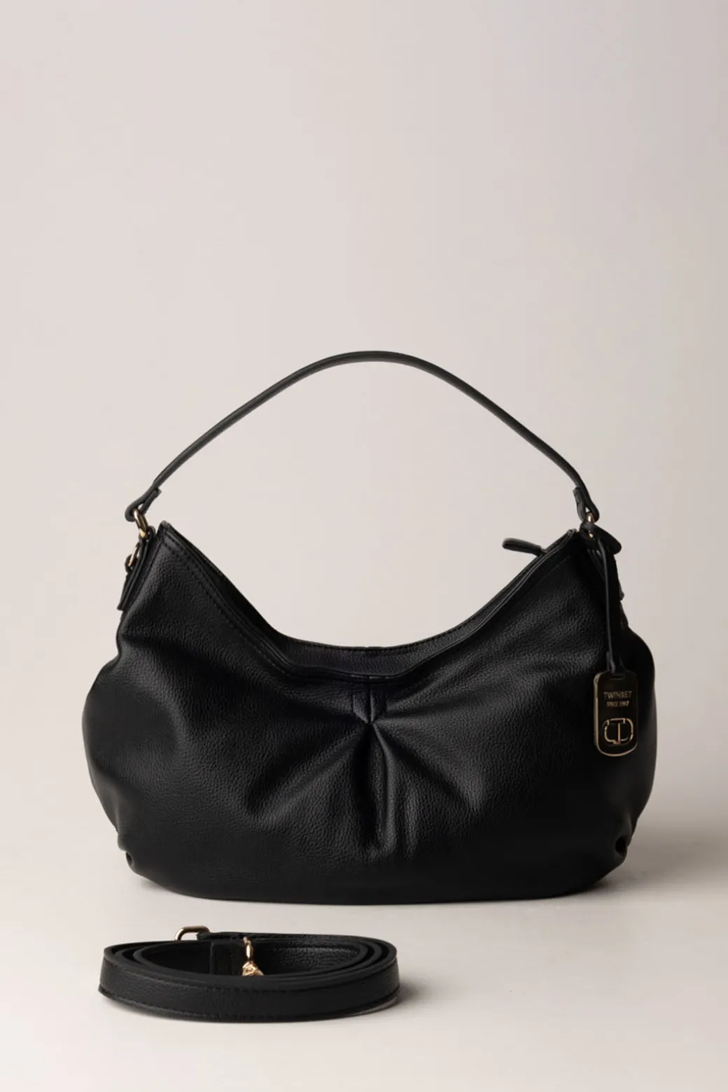 Donna Twin-set Borsa a Spalla con Charm Logo