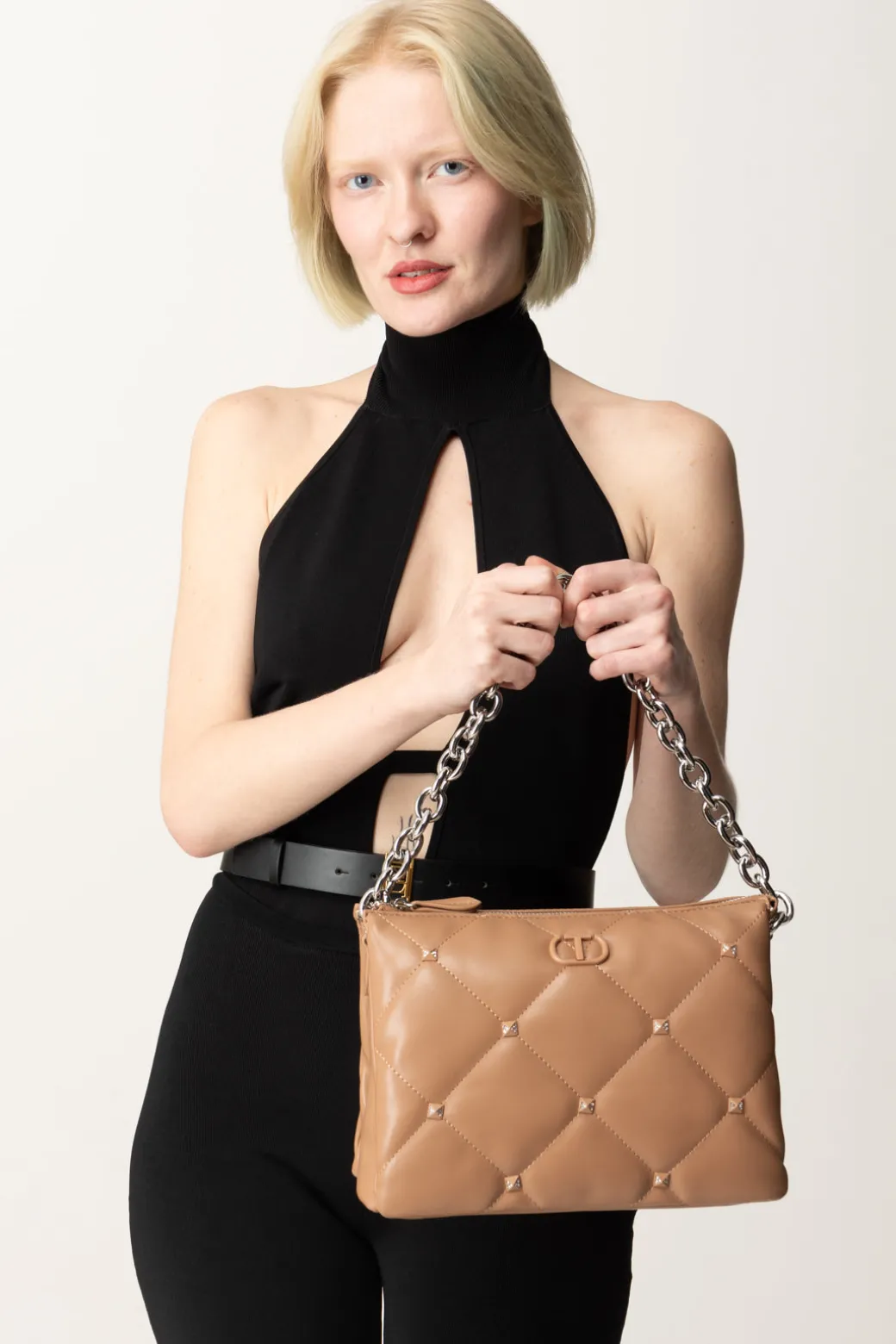 Donna Twin-set Borsa a Tracolla 'via Manzoni' con Borchie