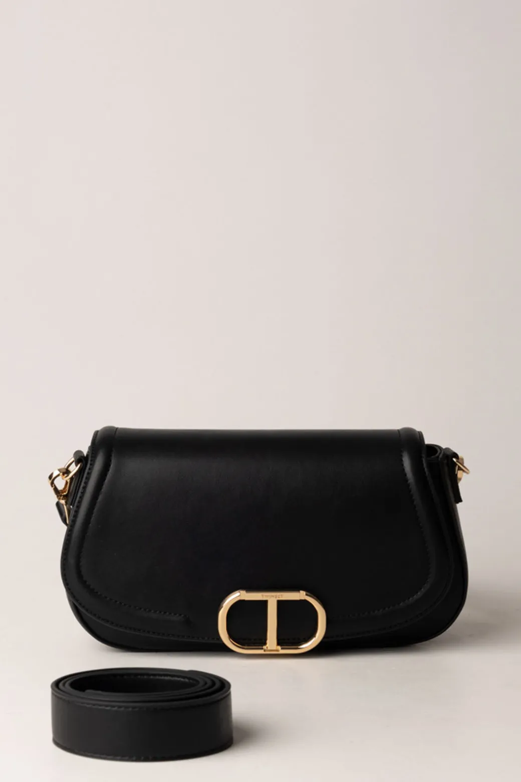 Donna Twin-set Borsa con Fibbia Dorata