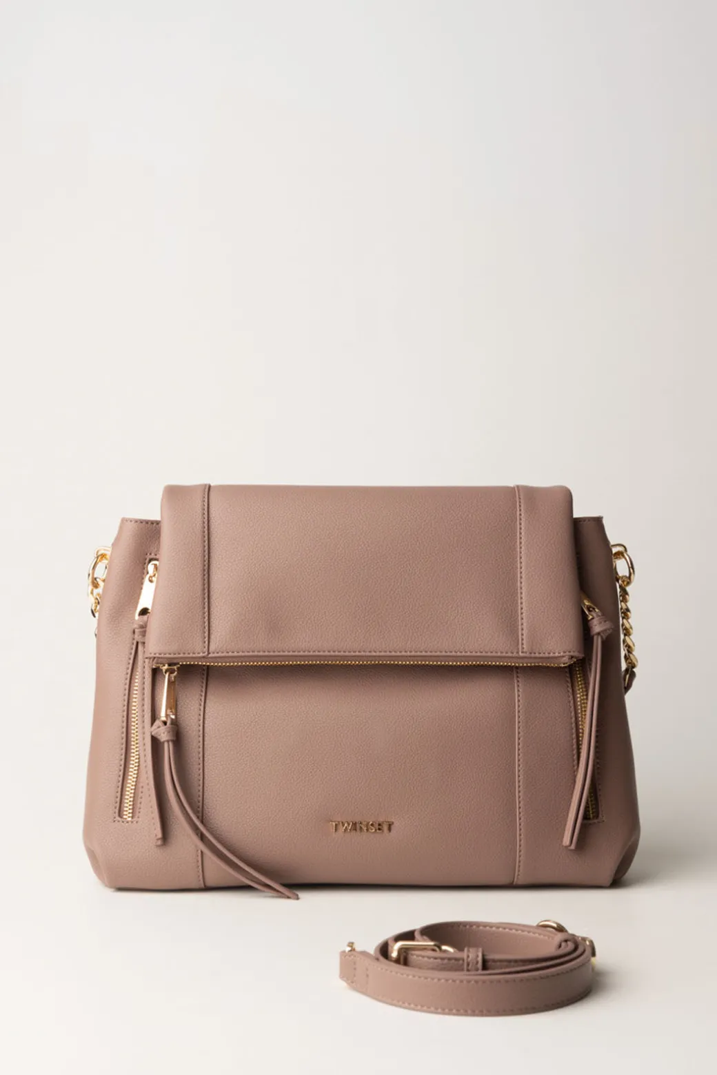 Donna Twin-set Borsa Hobo con ZipCARILLON ROSE'