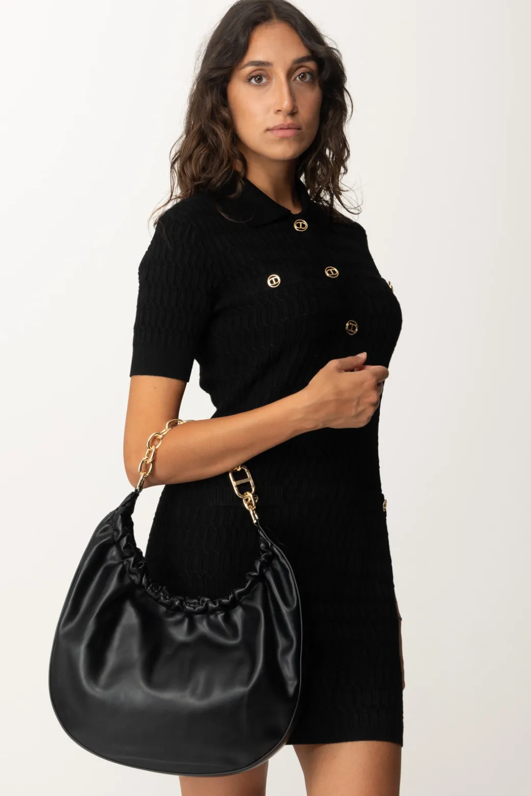 Donna Twin-set Borsa Hobo ‘croissant’