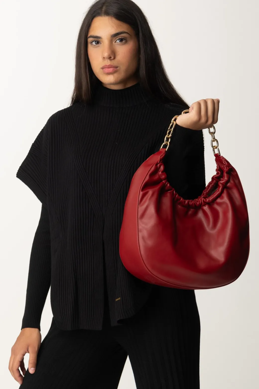 Donna Twin-set Borsa Hobo ‘croissant’