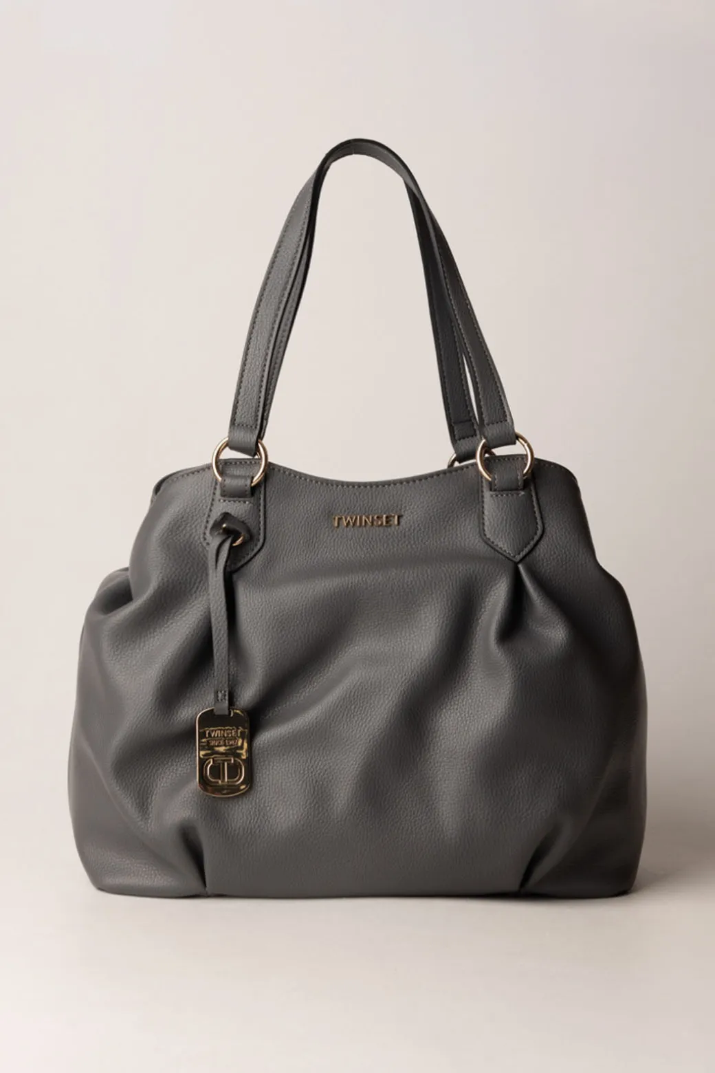 Donna Twin-set Borsa Tote con Pendente Logato 262