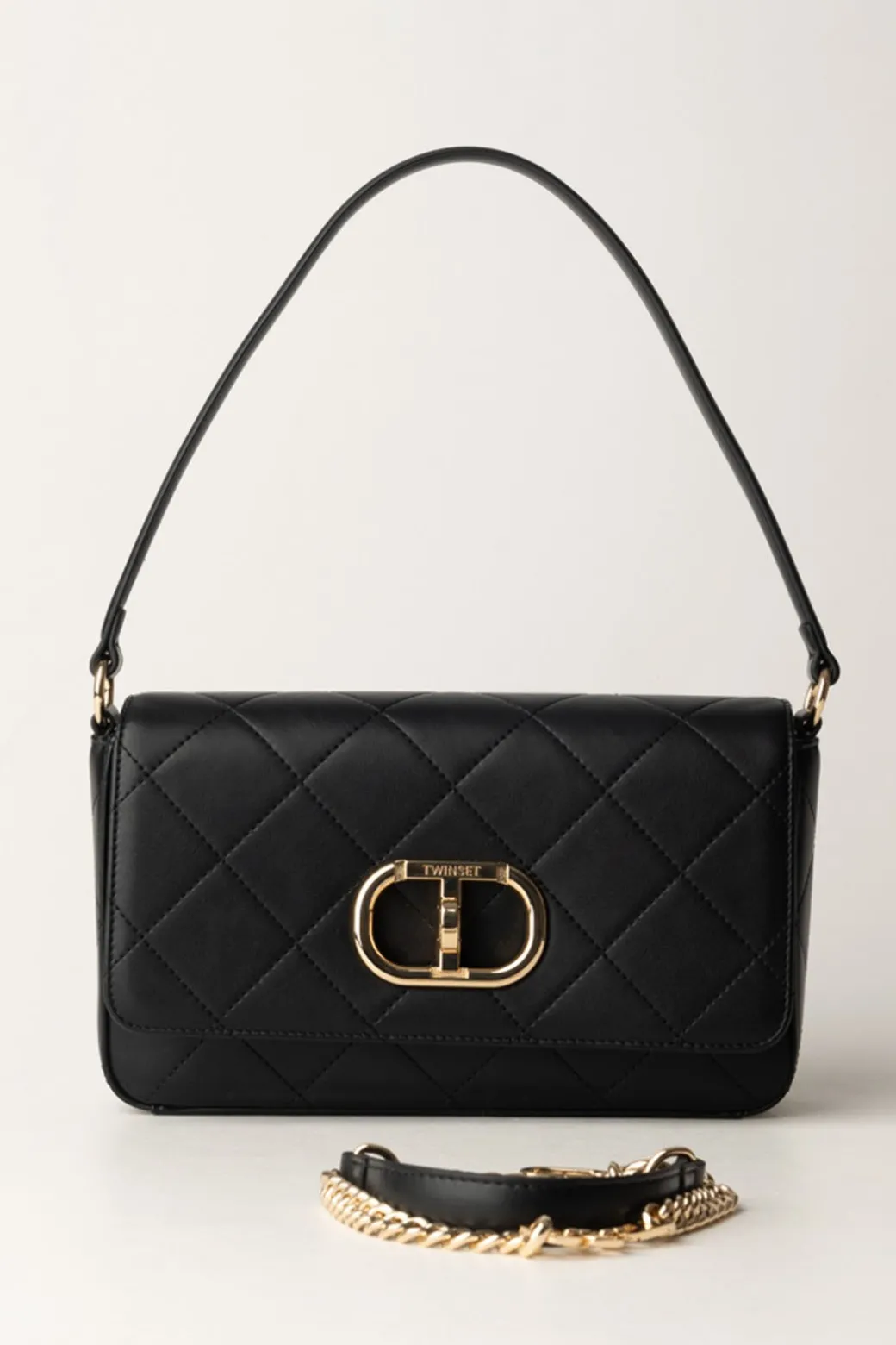 Donna Twin-set Borsa Trapuntata con Tracolla Rimovibile