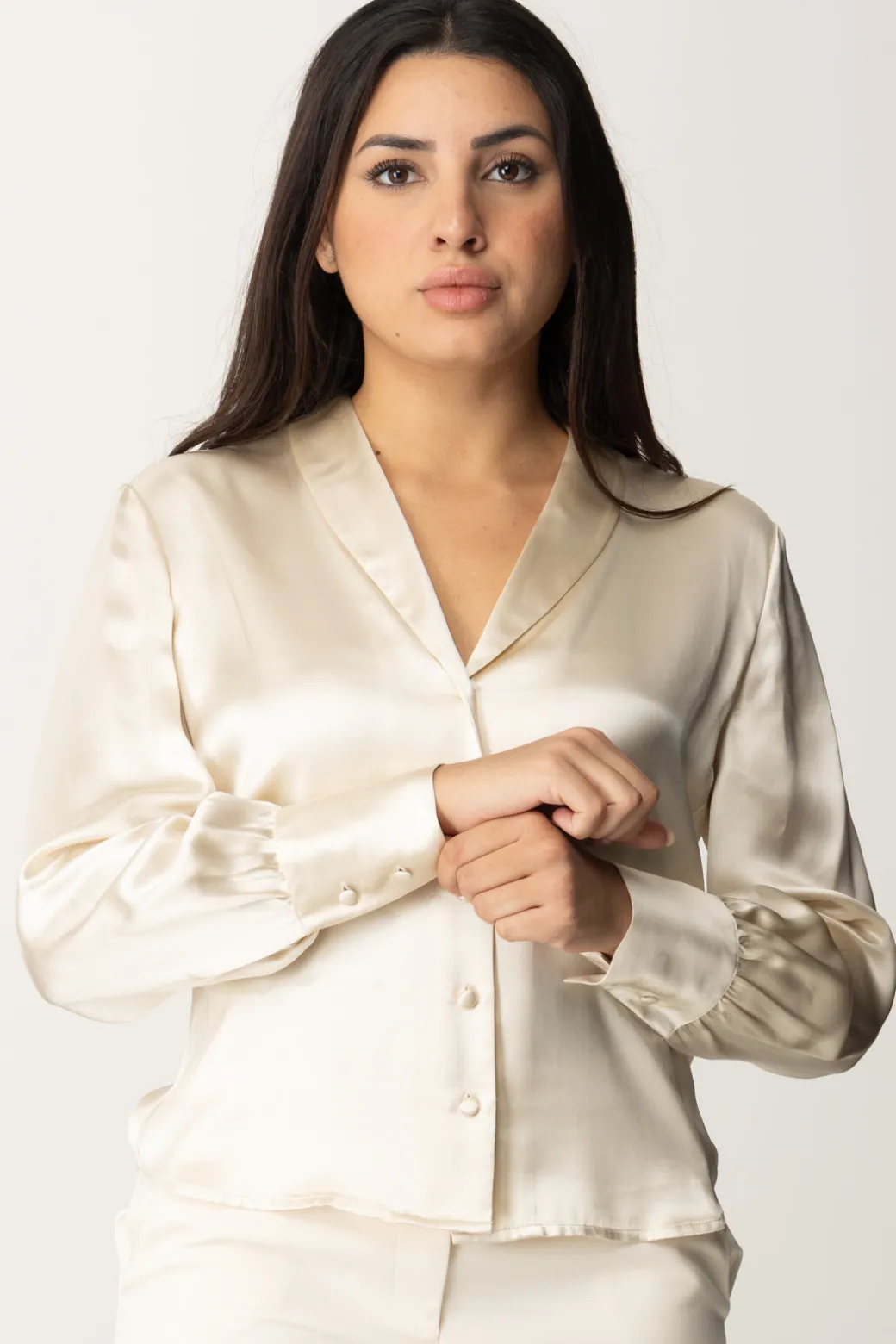 Donna Twin-set Camicia In Raso