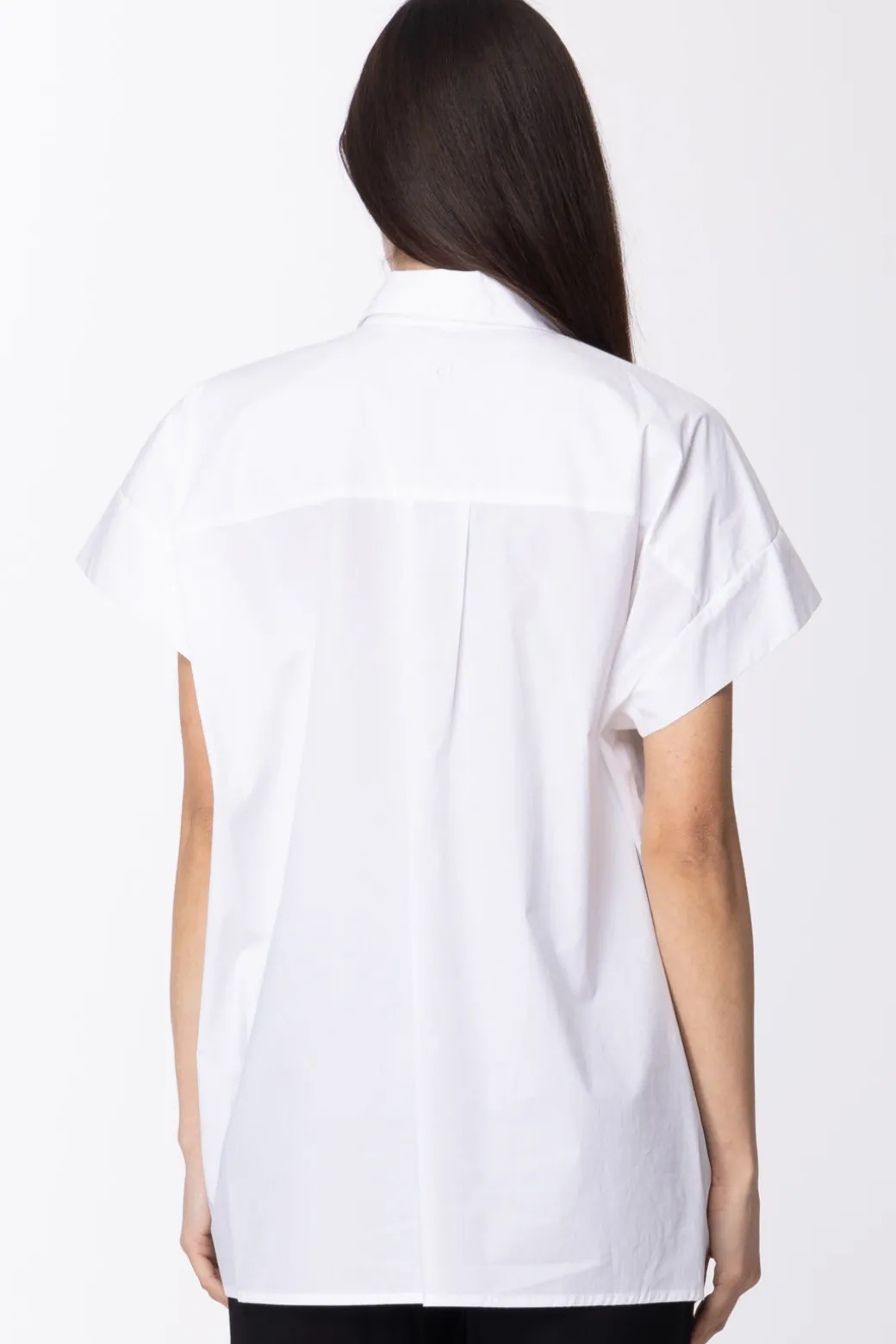 Donna Twin-set Camicia Maniche Corte Oversize