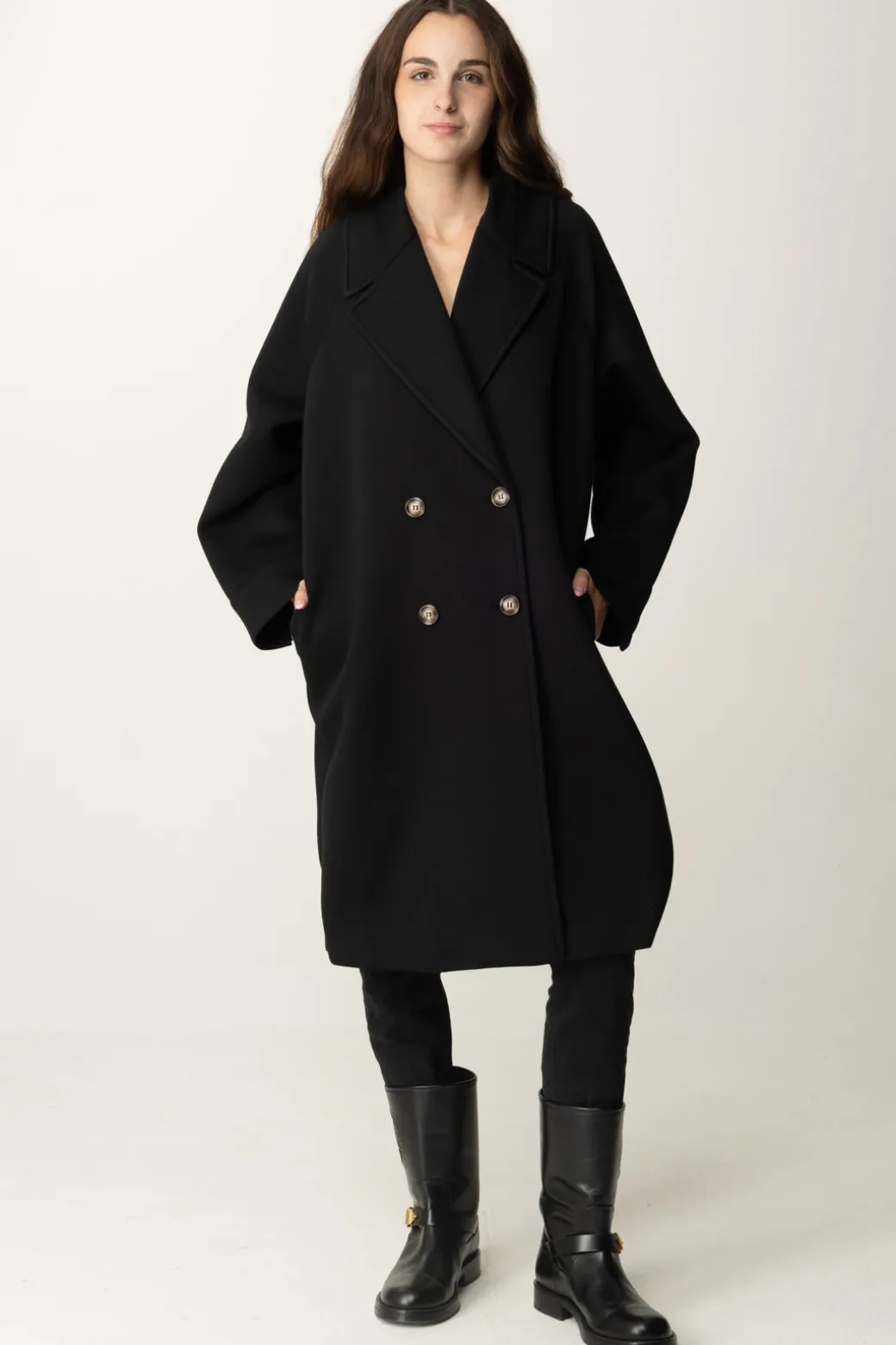 Donna Twin-set Cappotto Doppiopetto
