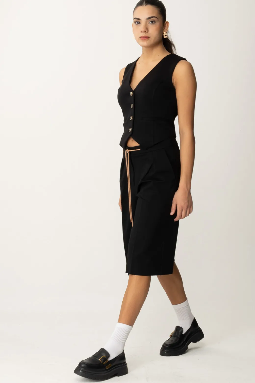 Donna Twin-set Gilet In Tessuto Scuba