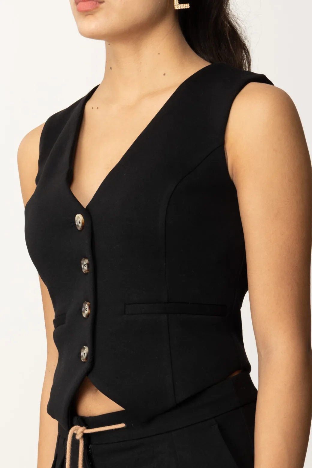 twinset_gilet_in_tessuto_scubanero_3.webp Donna Twin-set Gilet In Tessuto Scuba