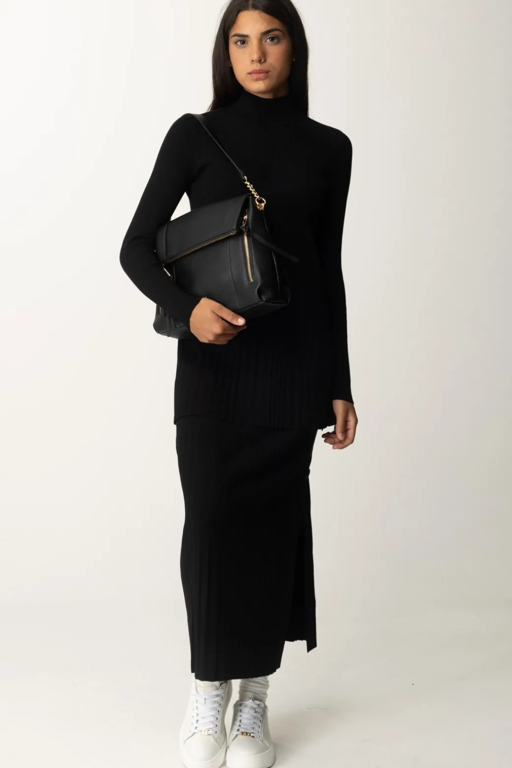 Donna Twin-set Gonna Lunga In Maglia a Coste