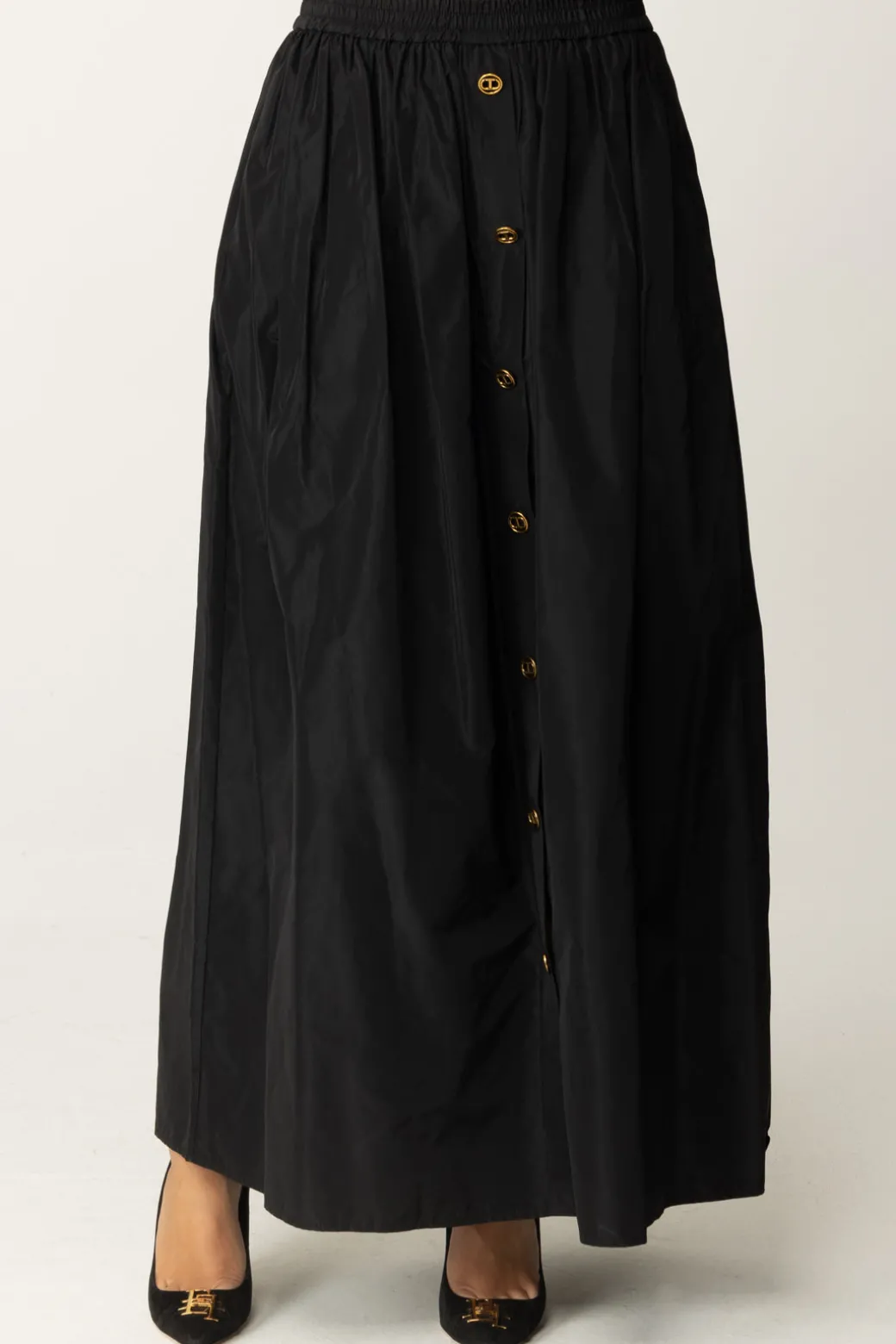 Donna Twin-set Gonna Maxi con Bottoni
