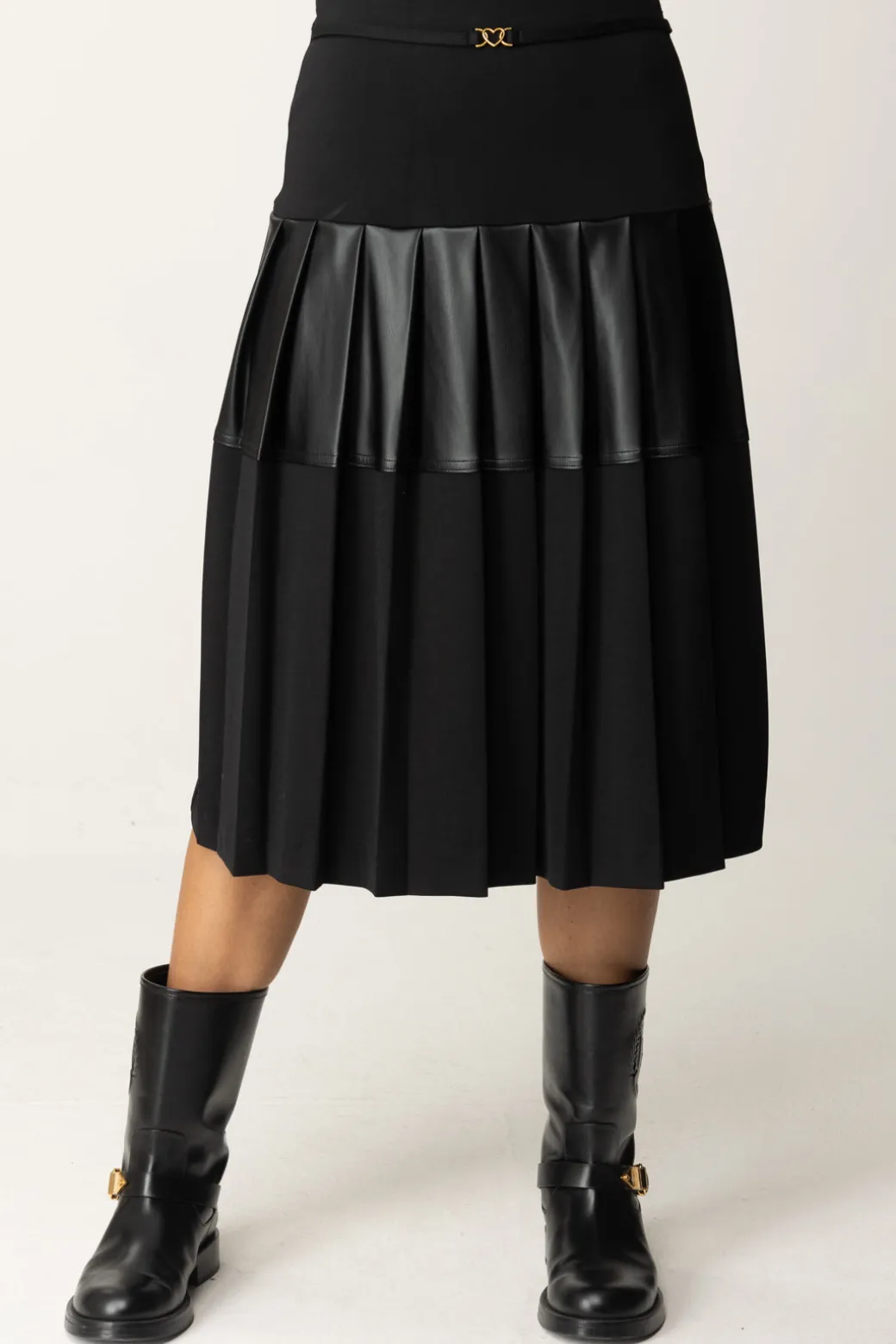 Donna Twin-set Gonna Midi con Inserti