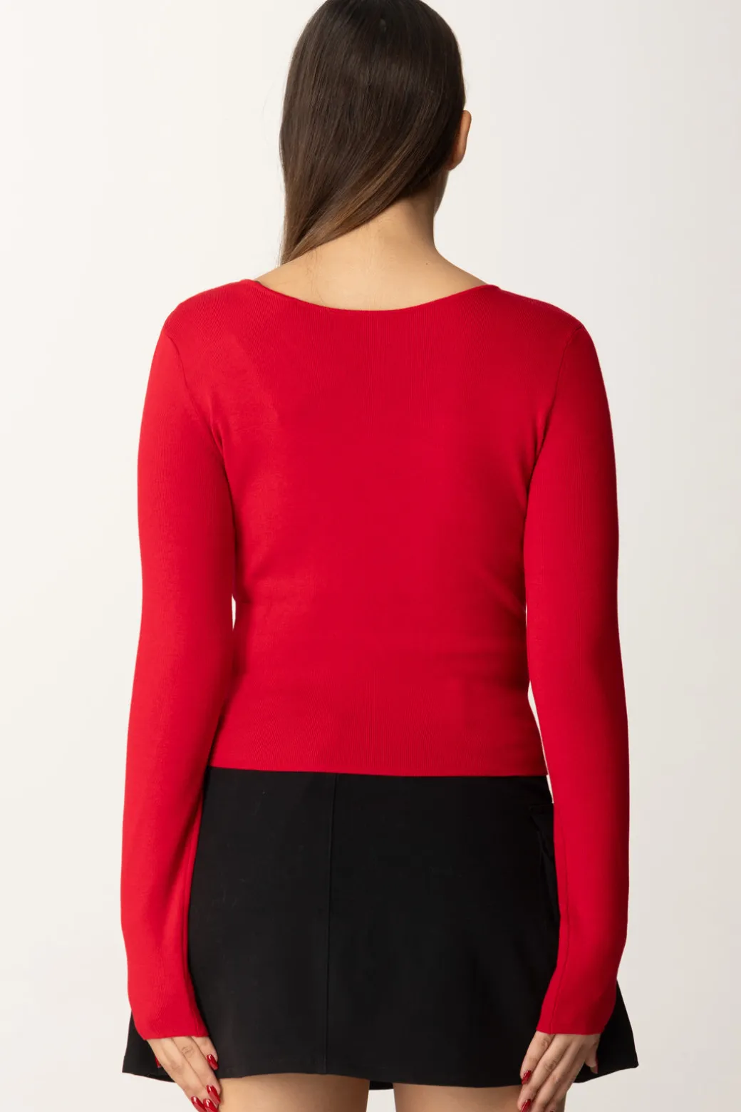 Donna Twin-set Maglia con Dettagli Logati