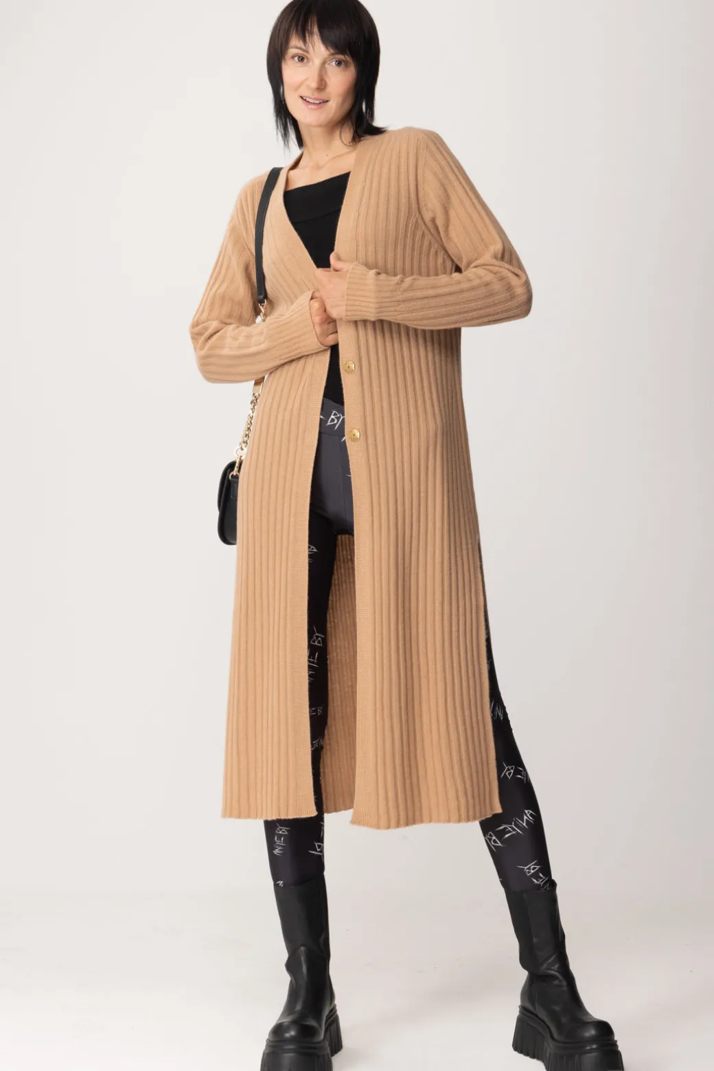 Donna Twin-set Maxi Cardigan a Costine