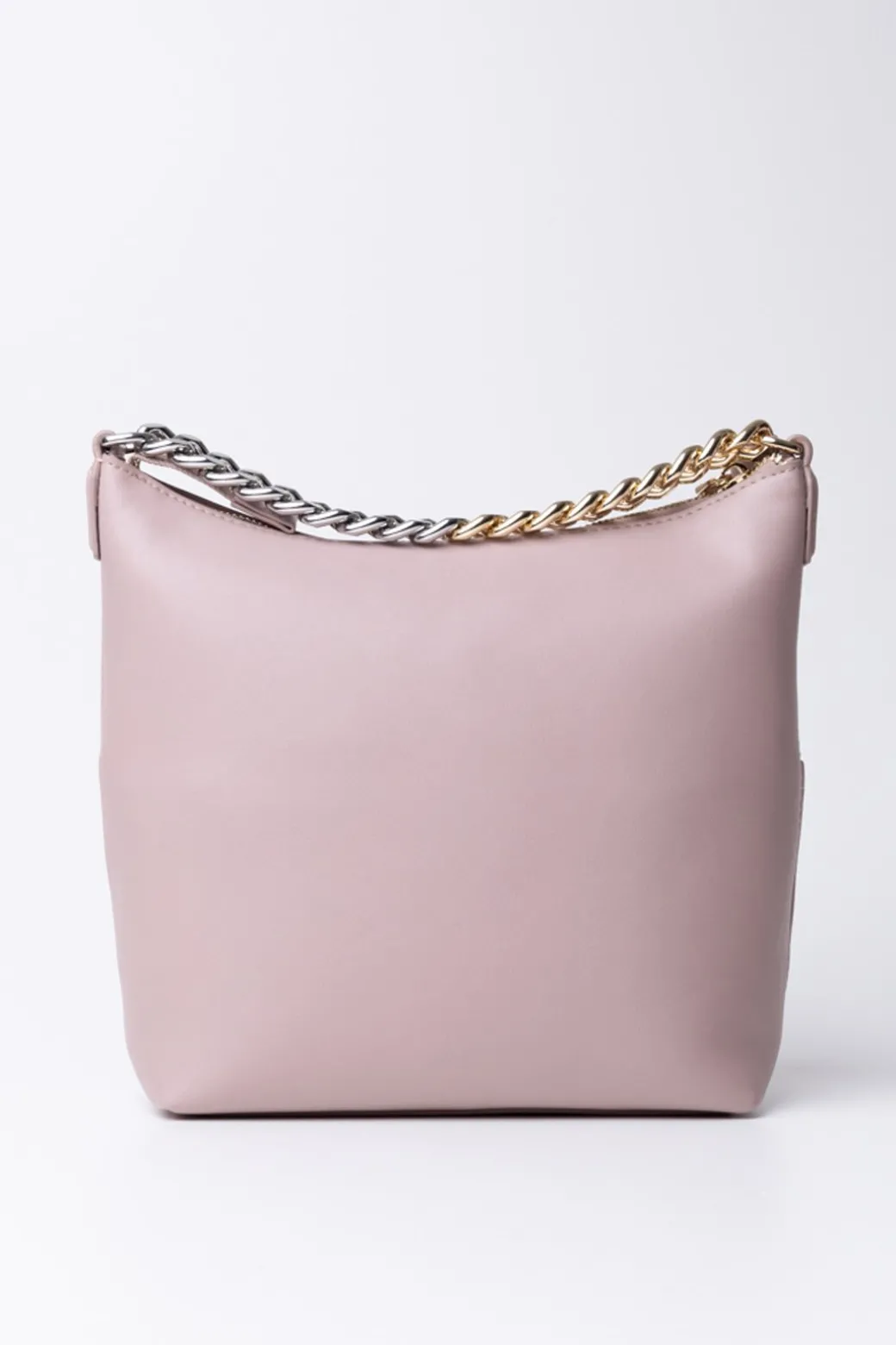 Donna Twin-set Mini Hobo Bag con Catena e Charm Logato