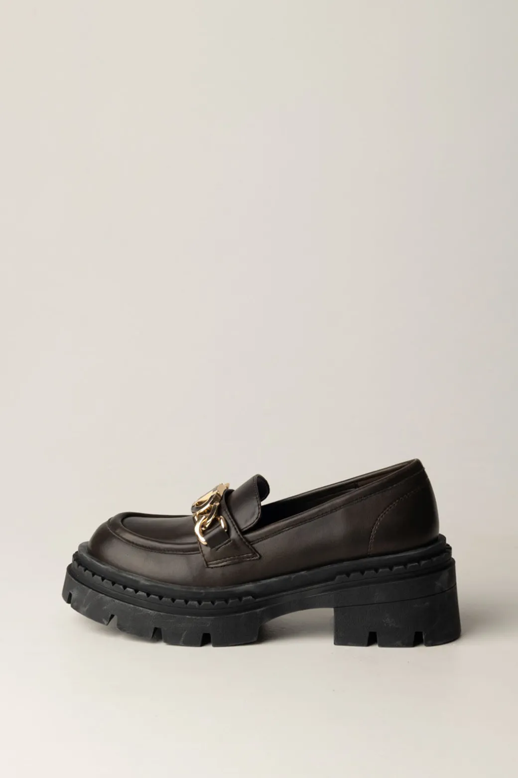 Donna Twin-set Mocassini Platform con Dettaglio Logato