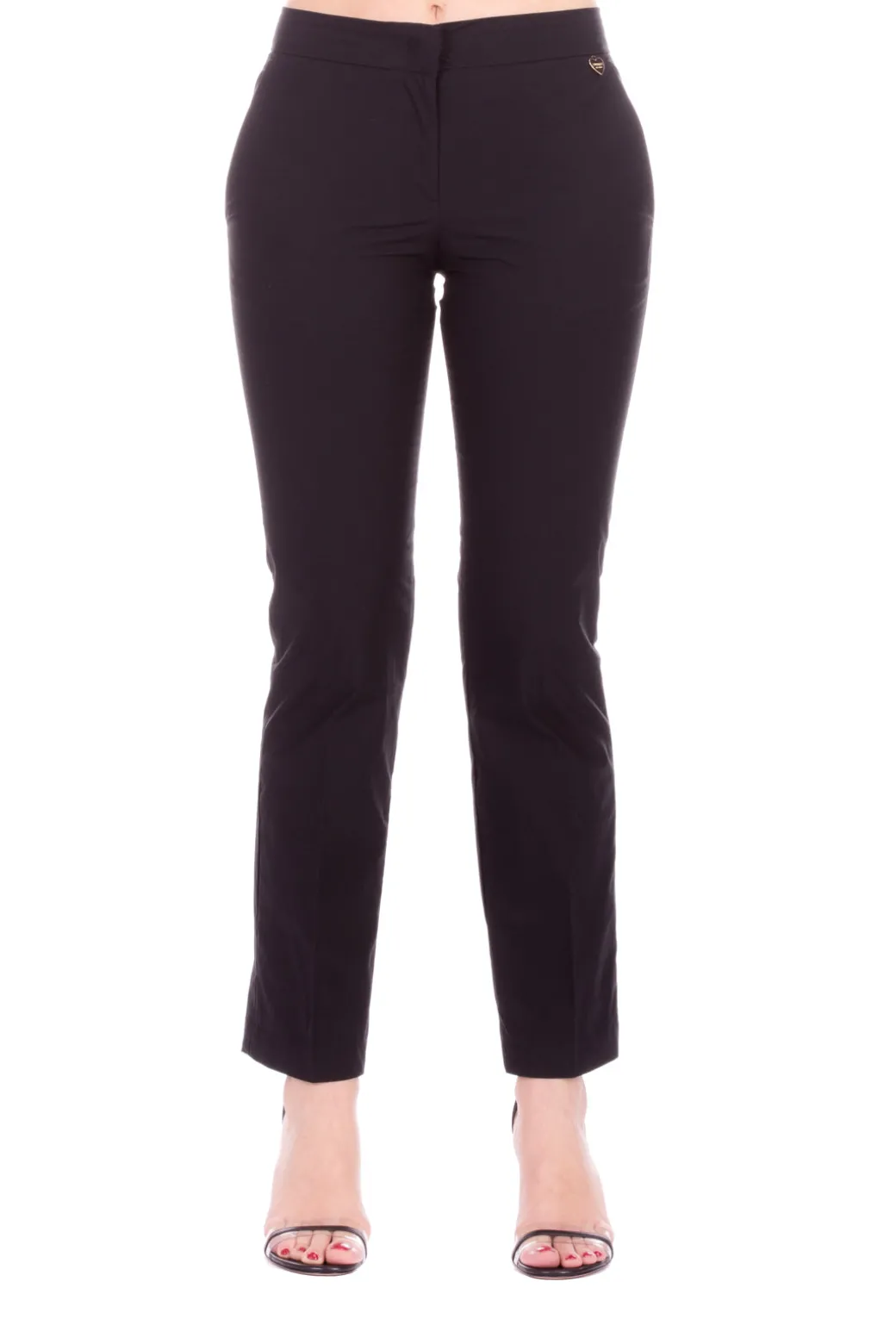 Donna Twin-set Pantalone a Sigaretta In Popeline