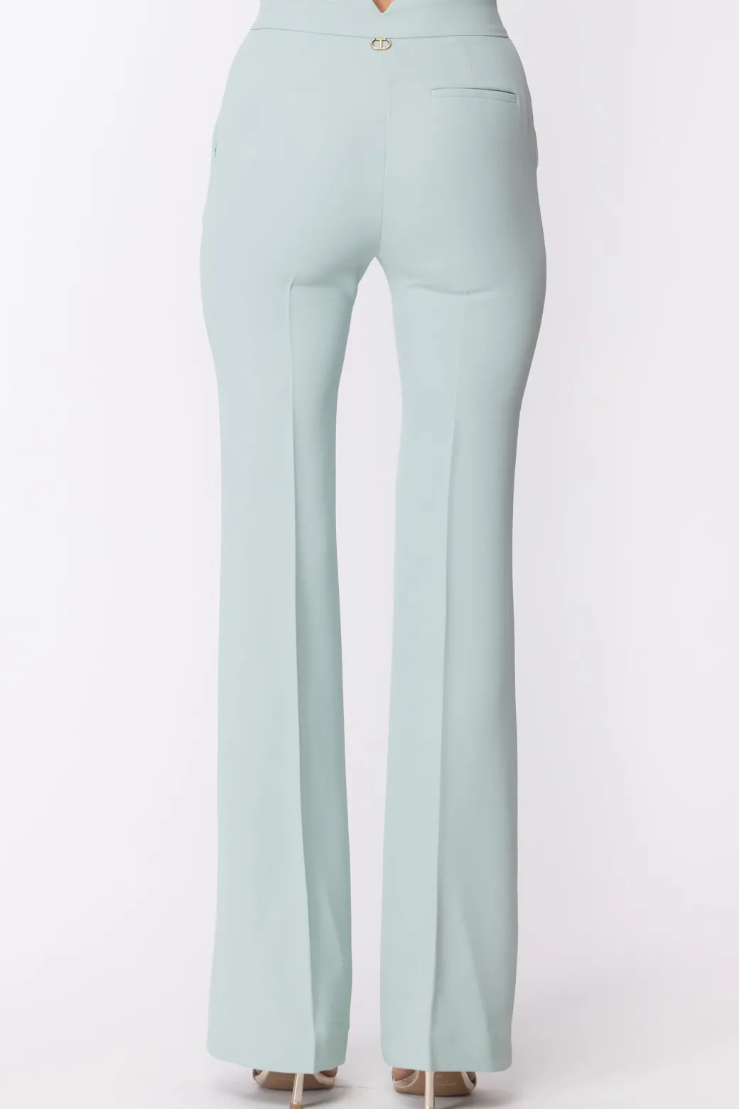 Donna Twin-set Pantalone a Zampa In Cady Crepe