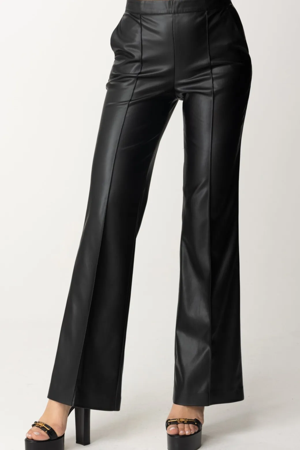 Donna Twin-set Pantaloni Effetto Pelle