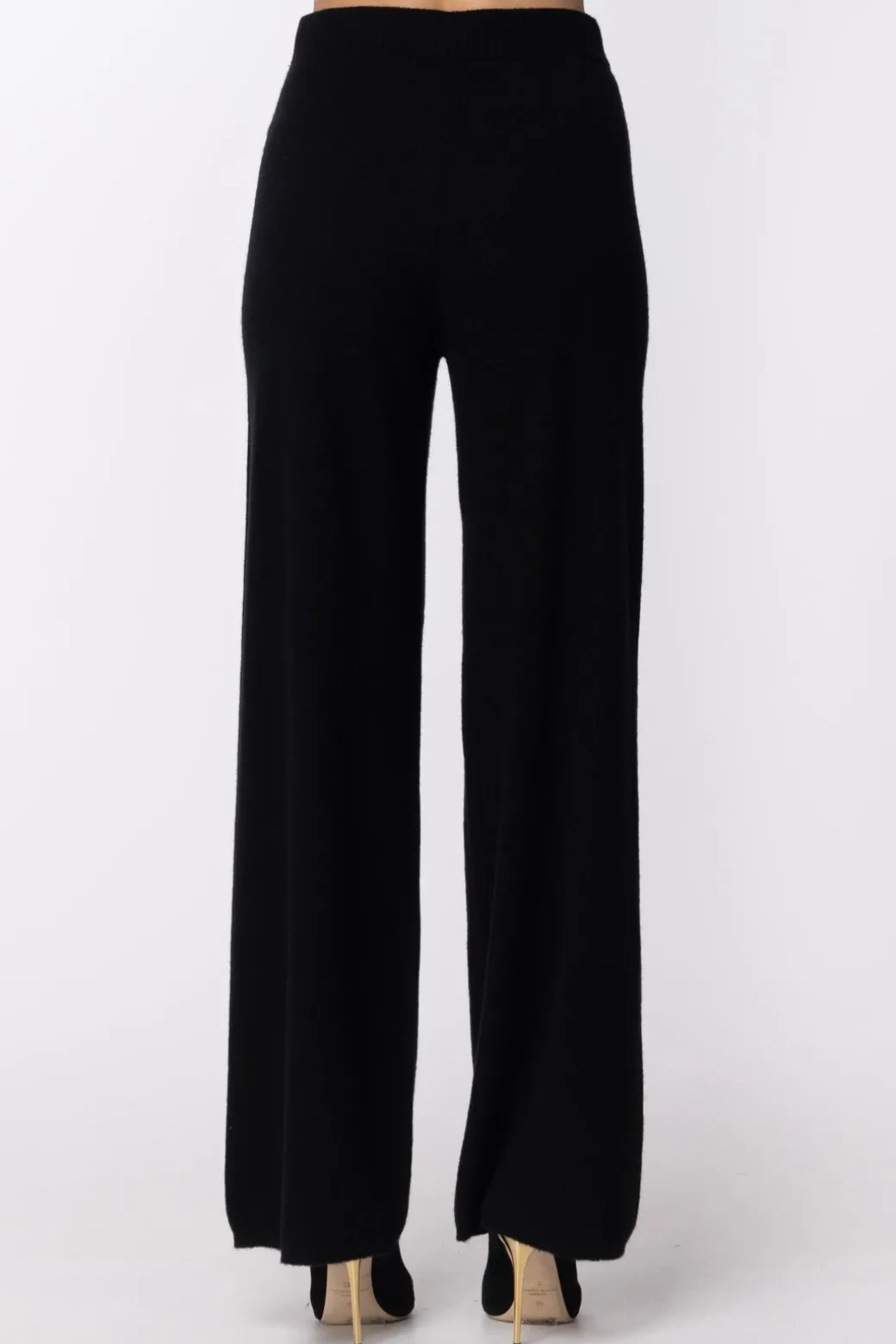 Donna Twin-set Pantaloni In Maglia Misto Cashmere