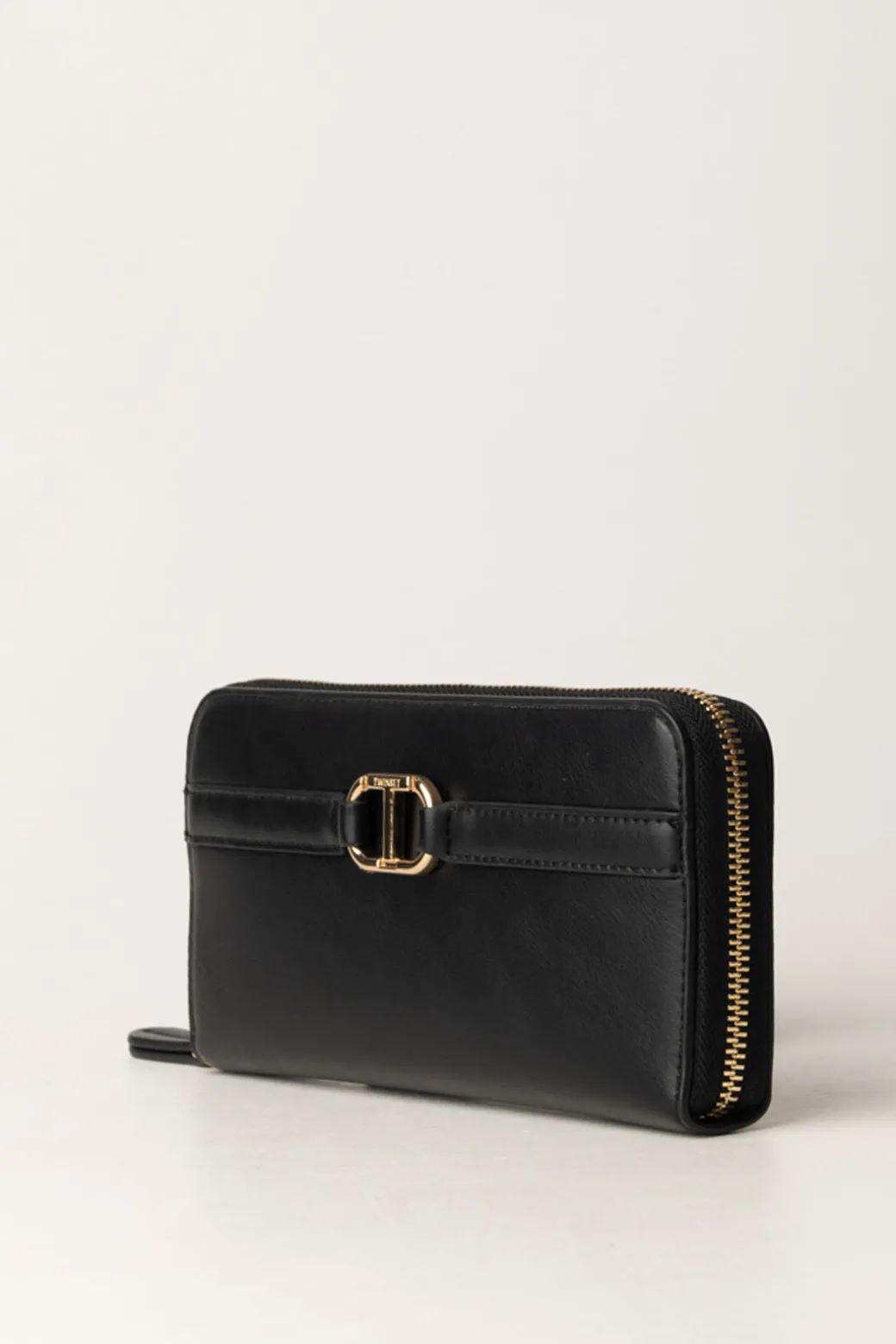 Donna Twin-set Portafogli Zip-around In Similpelle Liscia