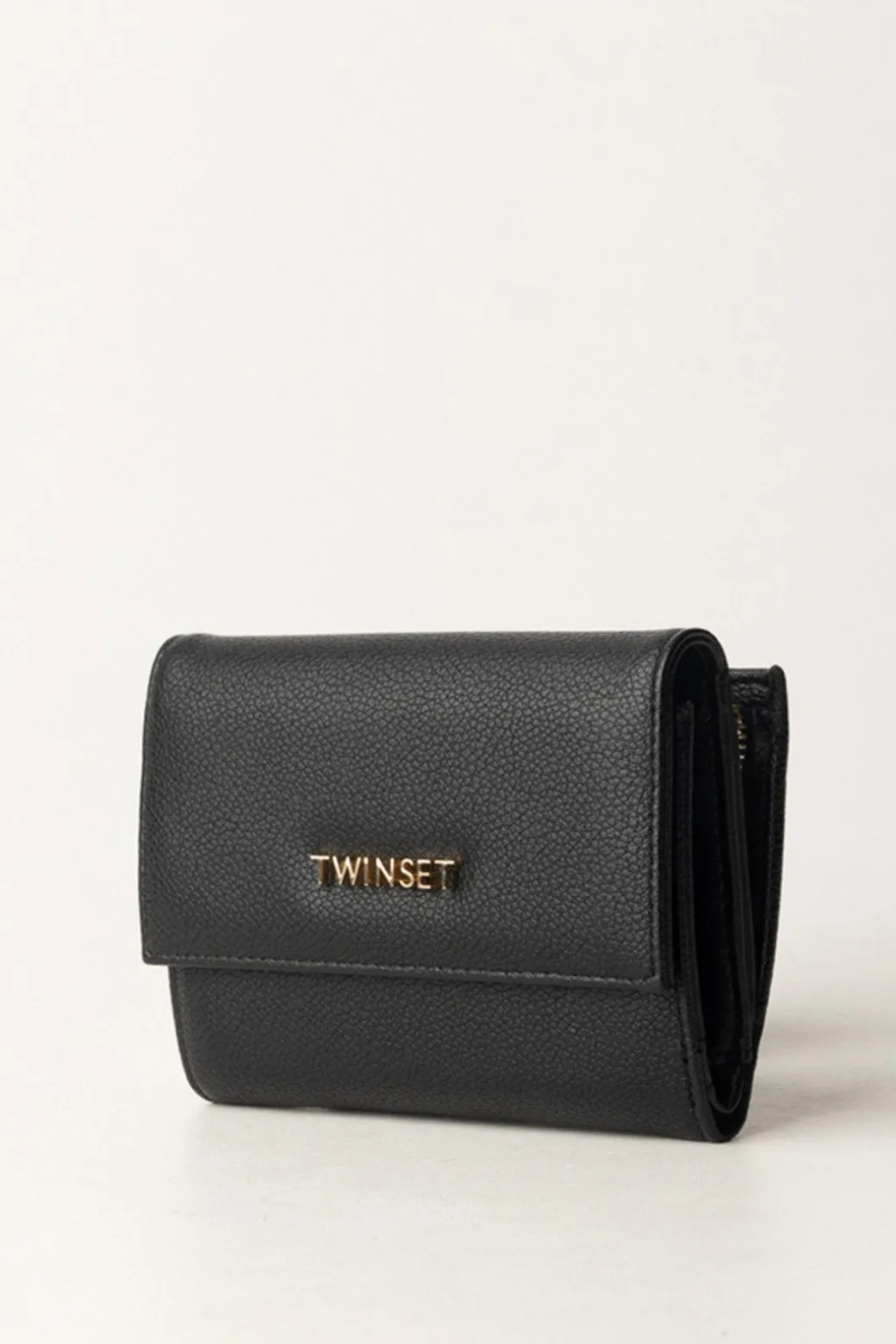 Donna Twin-set Portafoglio Medio In Similpelle Martellata