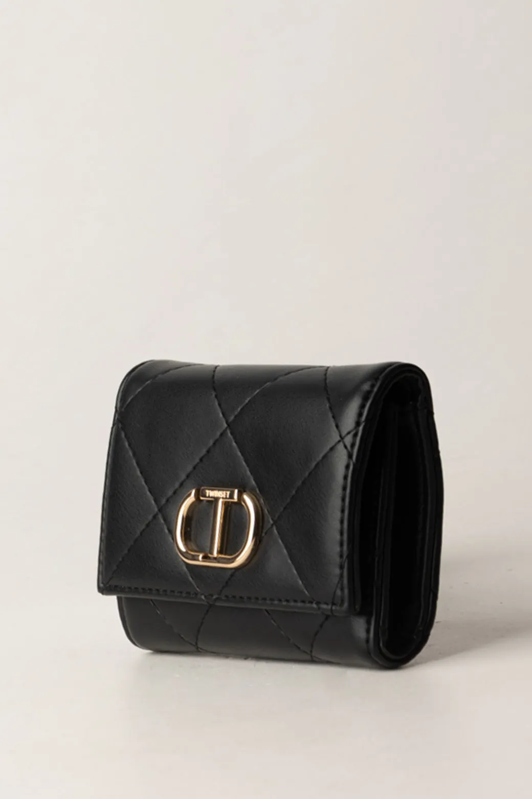 Donna Twin-set Portafoglio Piccolo Trapuntato con Logo