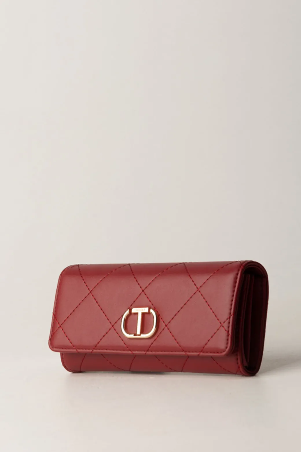 Donna Twin-set Portafoglio Trapuntato con Patta