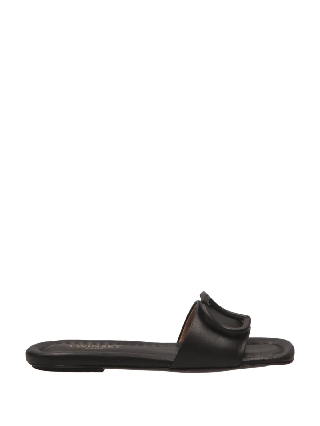 Donna Twin-set Sandali Bassi con Logo Oval