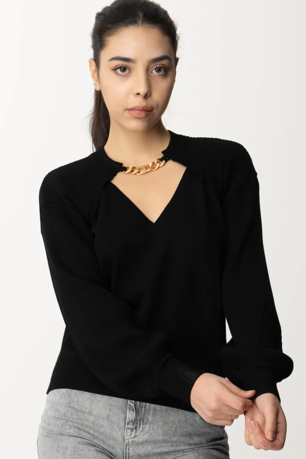 Donna Twin-set Set Top e Coprispalle In Maglia