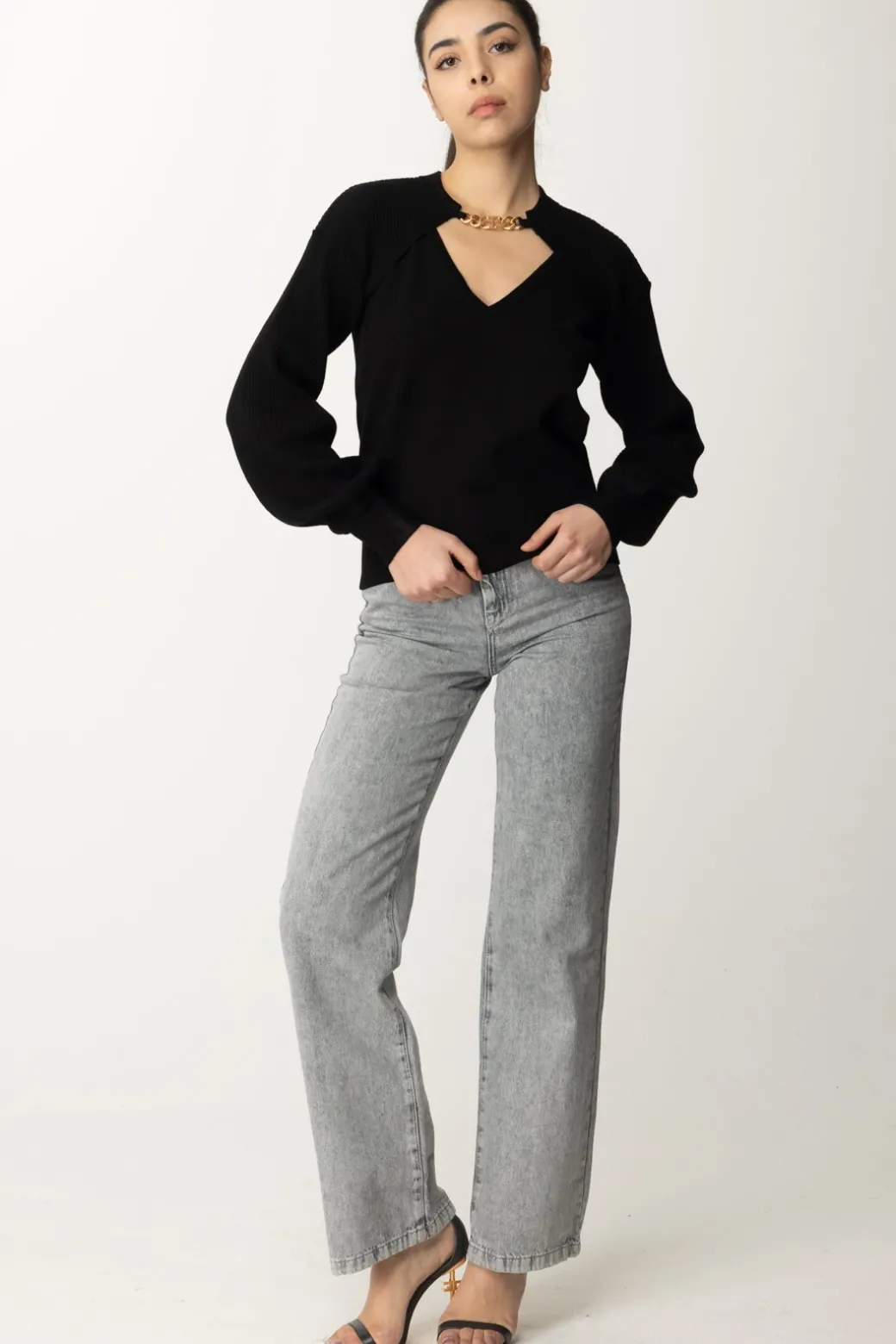Donna Twin-set Set Top e Coprispalle In Maglia