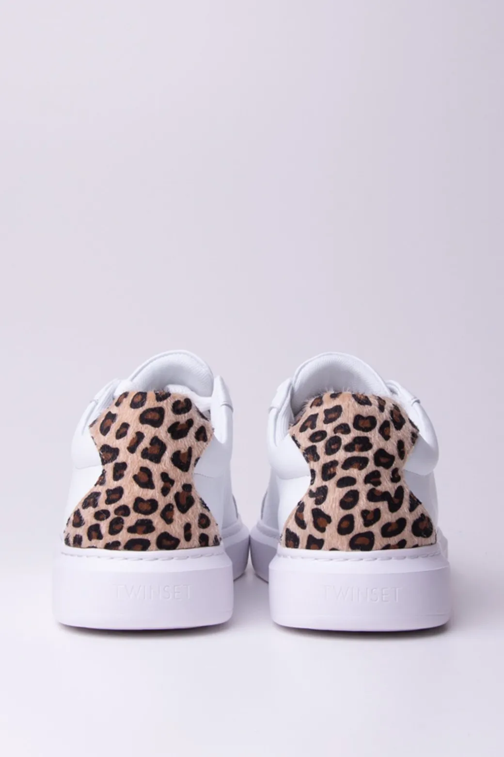 Donna Twin-set Sneakers con Dettaglio Animalier