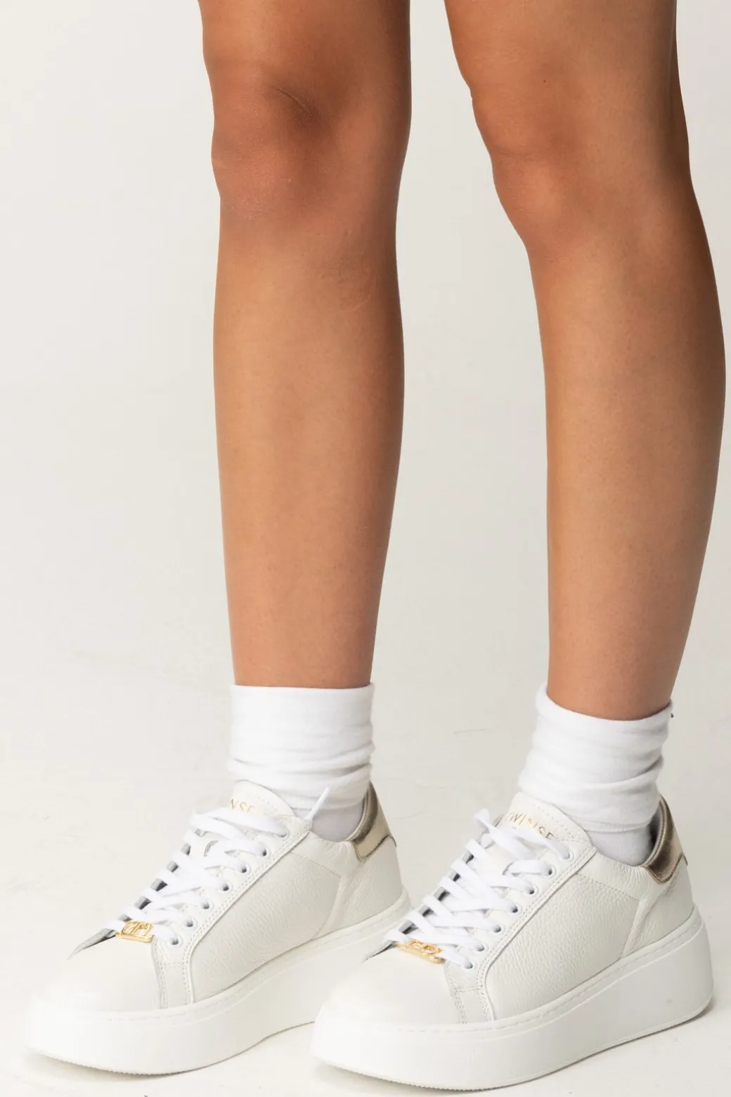 Donna Twin-set Sneakers con Inserto Gold