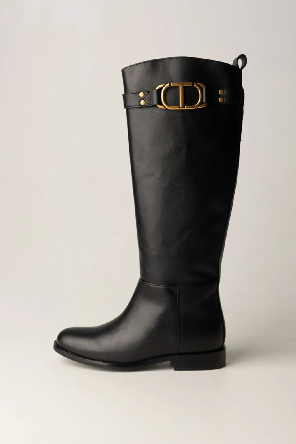 Donna Twin-set Stivali Alti con Fibbia Logata