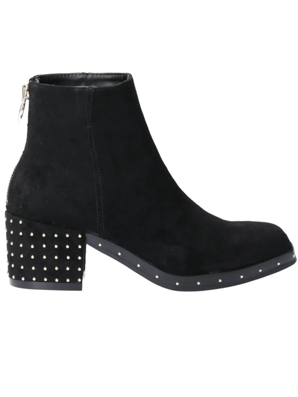 Donna Twin-set Tronchetti con Borchie Sul Tacco