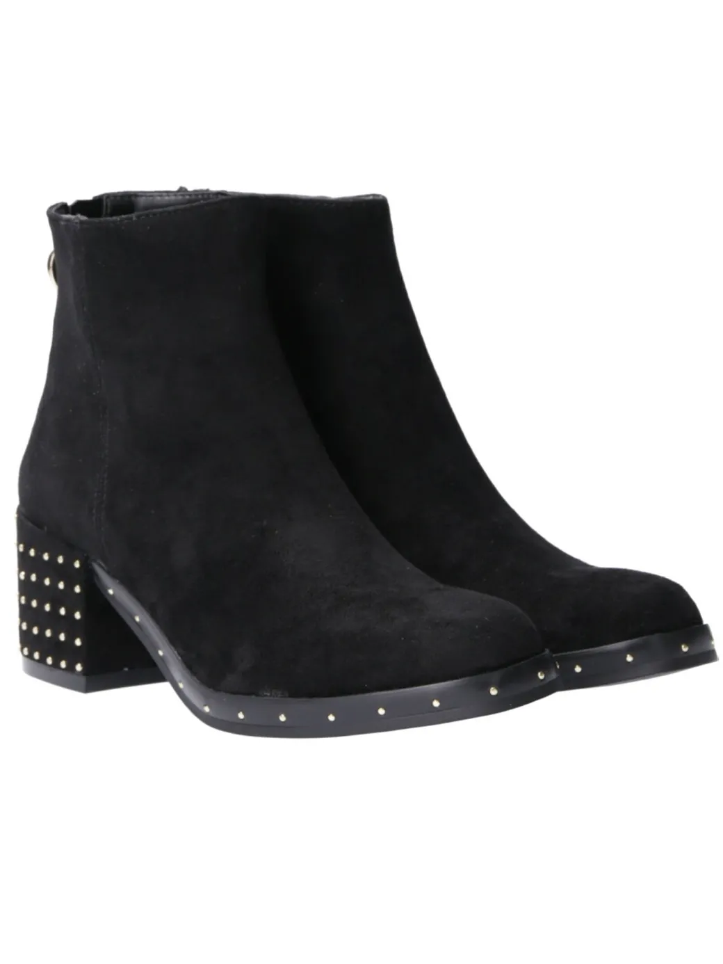 Donna Twin-set Tronchetti con Borchie Sul Tacco