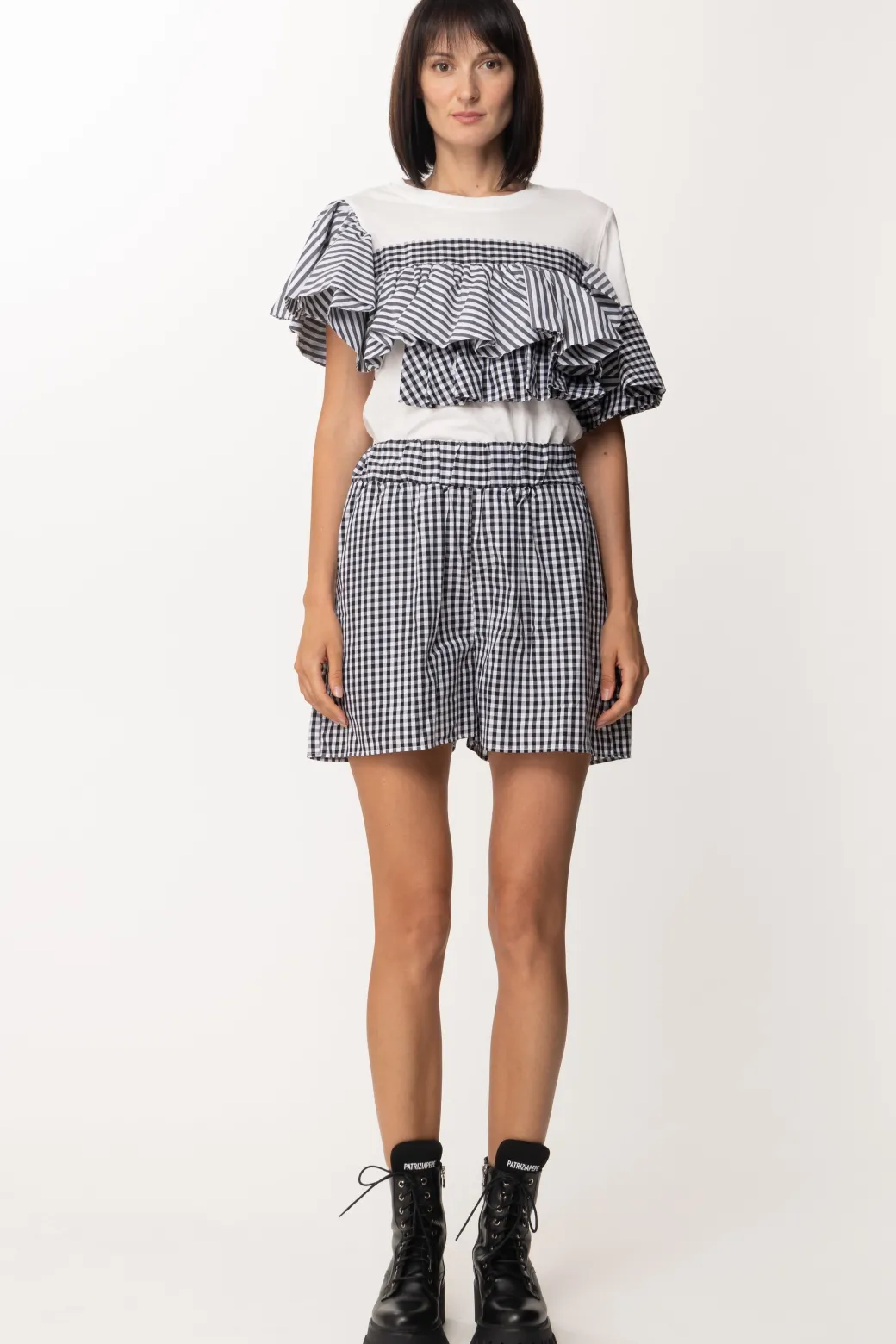 Donna Twin-set T-shirt con Balze
