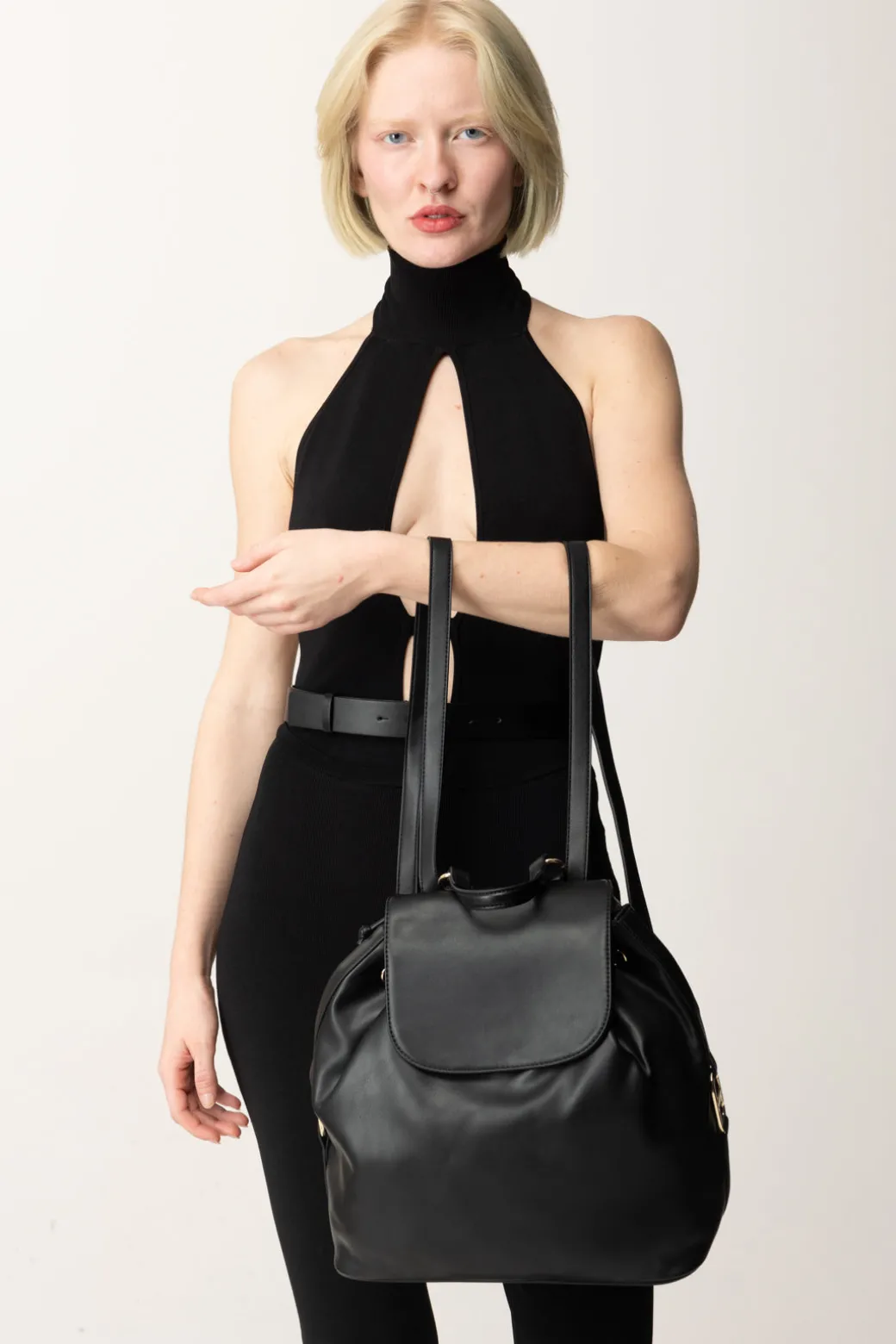 Donna Twin-set Zaino Minimal con Coulisse